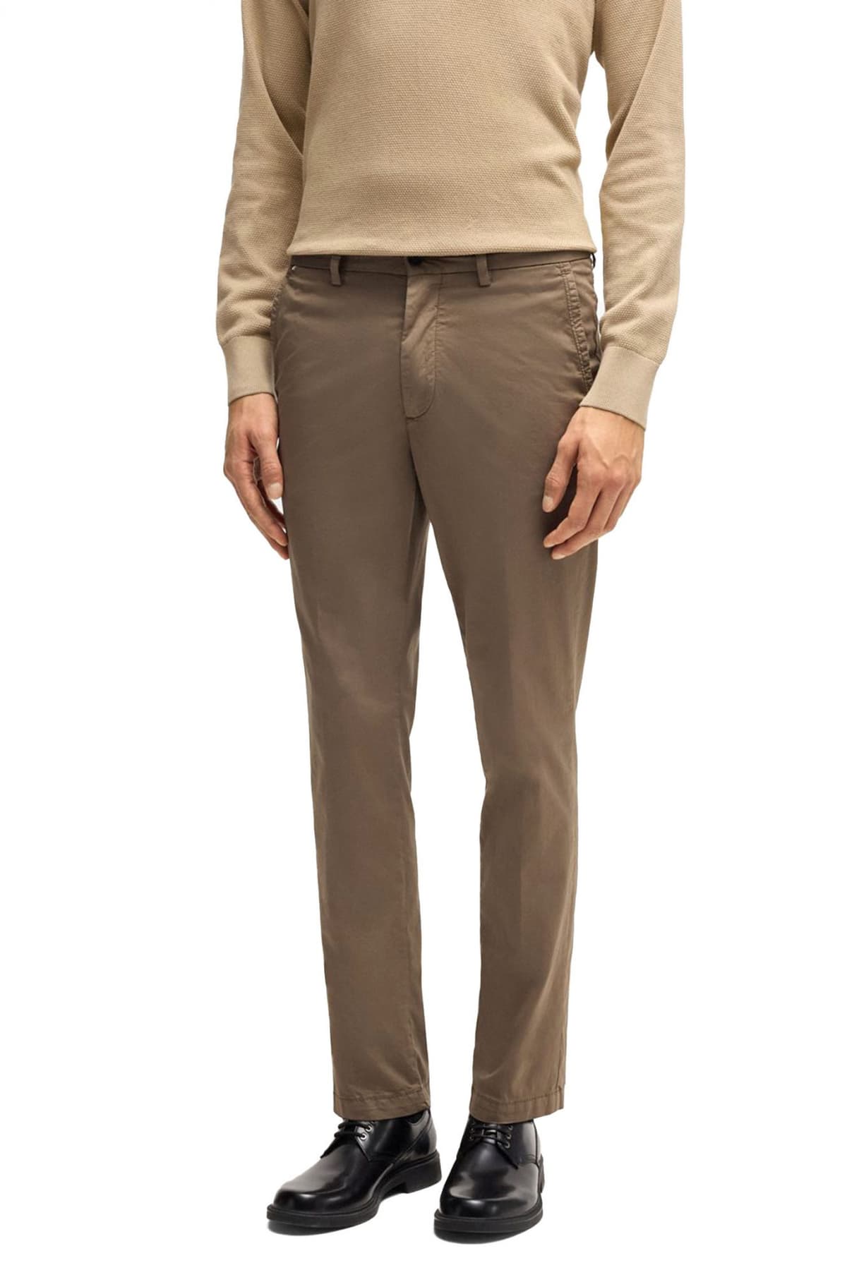 BOSS ΠΑΝΤΕΛΟΝΙ CHINO SLIM FIT H-KAITON ΠΟΥΡΟ ΚΑΦΕ