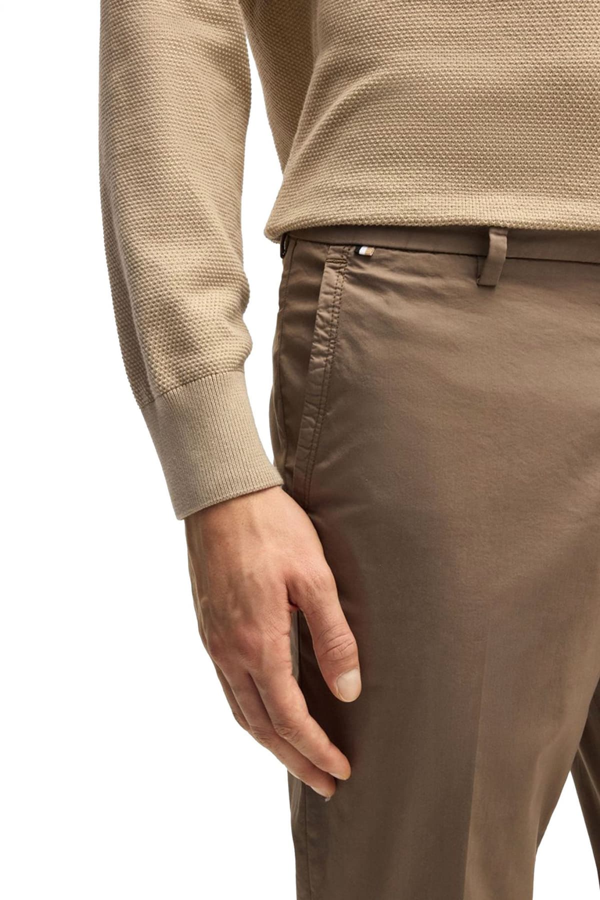 BOSS ΠΑΝΤΕΛΟΝΙ CHINO SLIM FIT H-KAITON ΠΟΥΡΟ ΚΑΦΕ