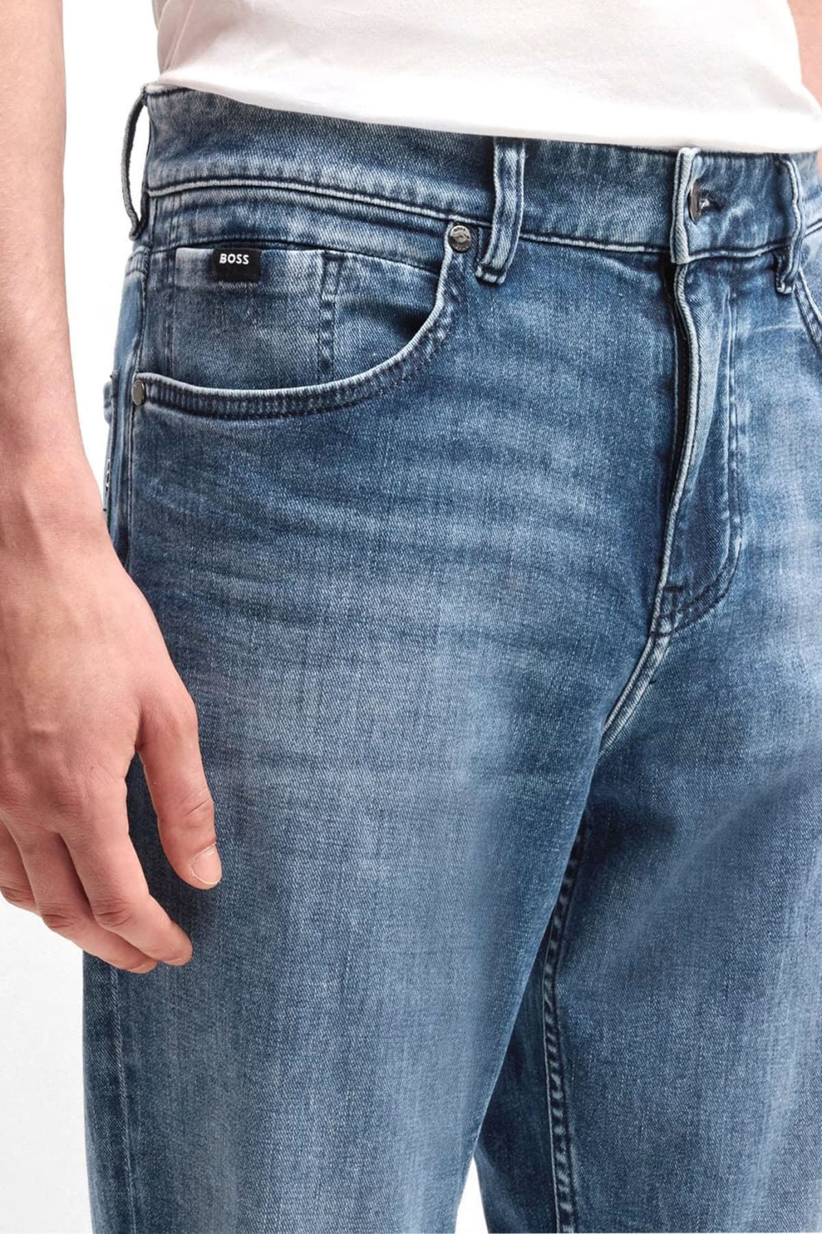 BOSS ΠΑΝΤΕΛΟΝΙ JEANS REGULAR FIT C-RE.MAINE ΜΠΛΕ