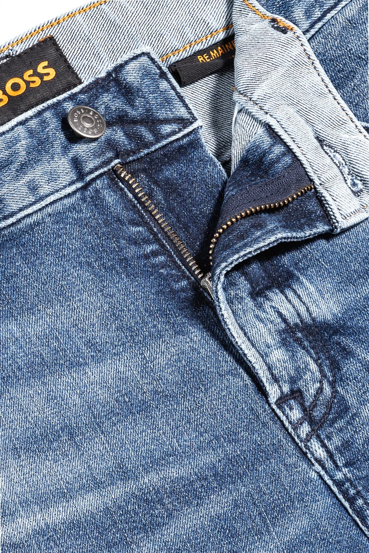 BOSS CASUAL ΒΕΡΜΟΥΔΑ JEANS REGULAR FIT RE MAINE SHORTS BO ΜΠΛΕ