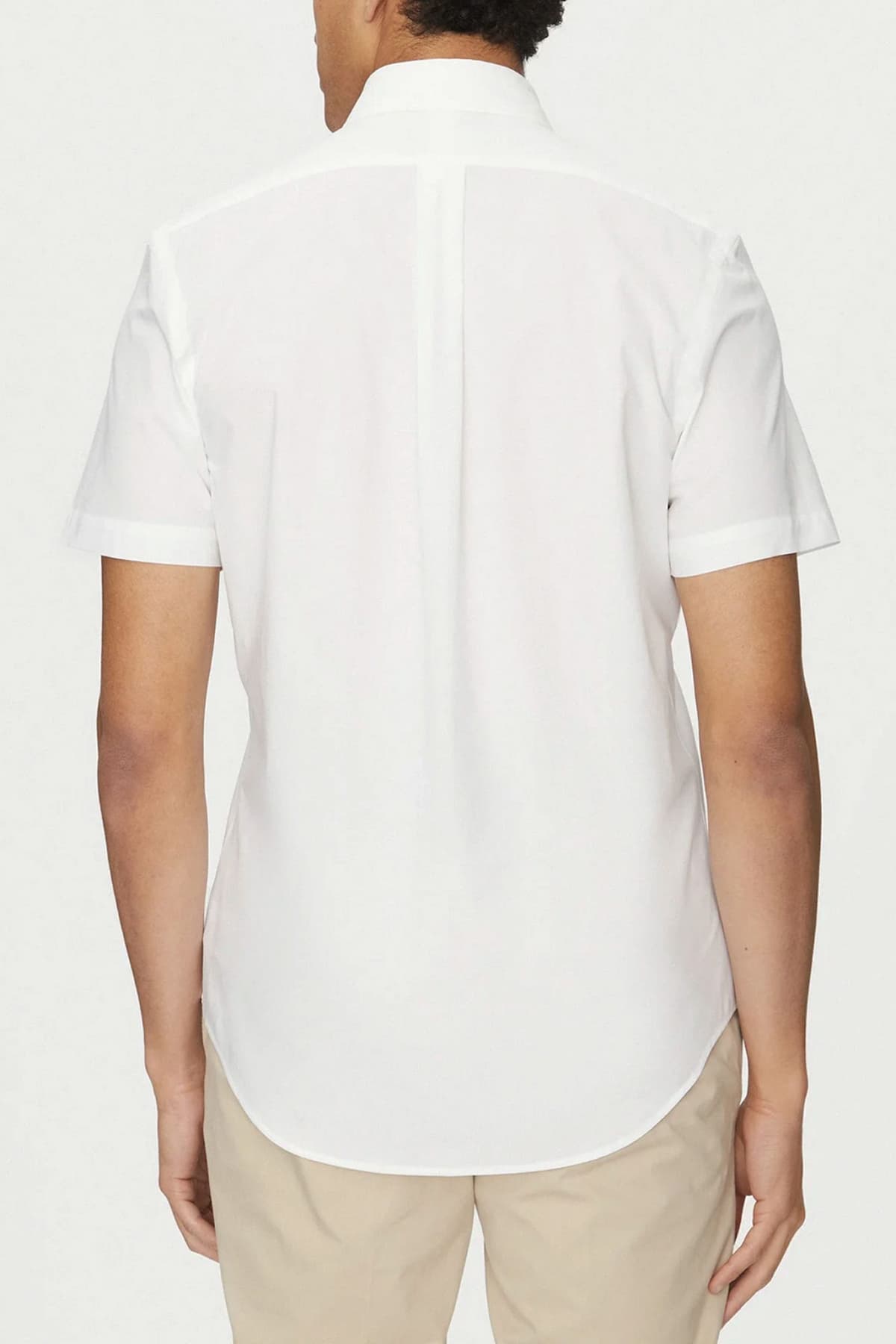 RALPH LAUREN ΠΟΥΚΑΜΙΣΟ BUTTON DOWN CUSTOM FIT SS ΛΕΥΚΟ