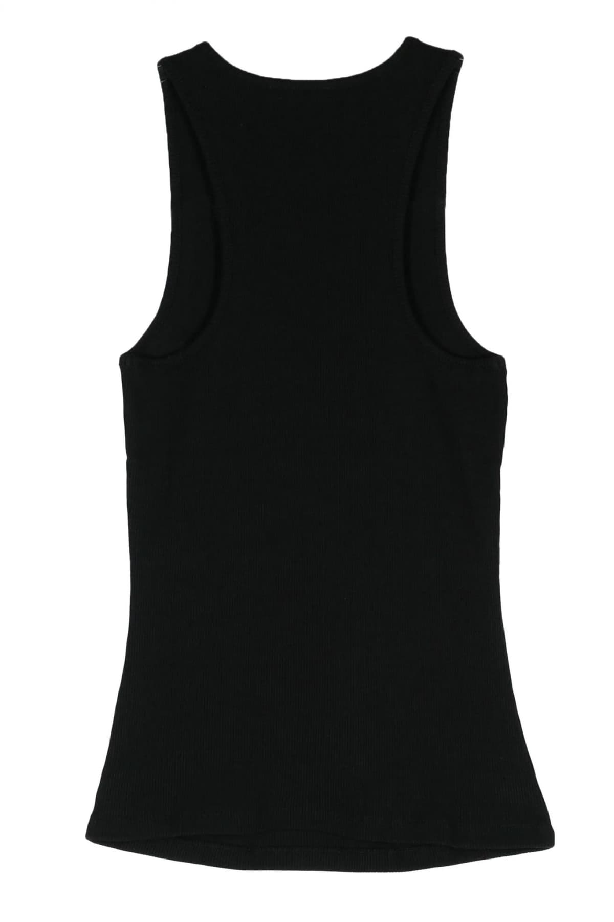 PATRIZIA PEPE MAGLIA TANK TOP LOGO ΜΑΥΡΟ