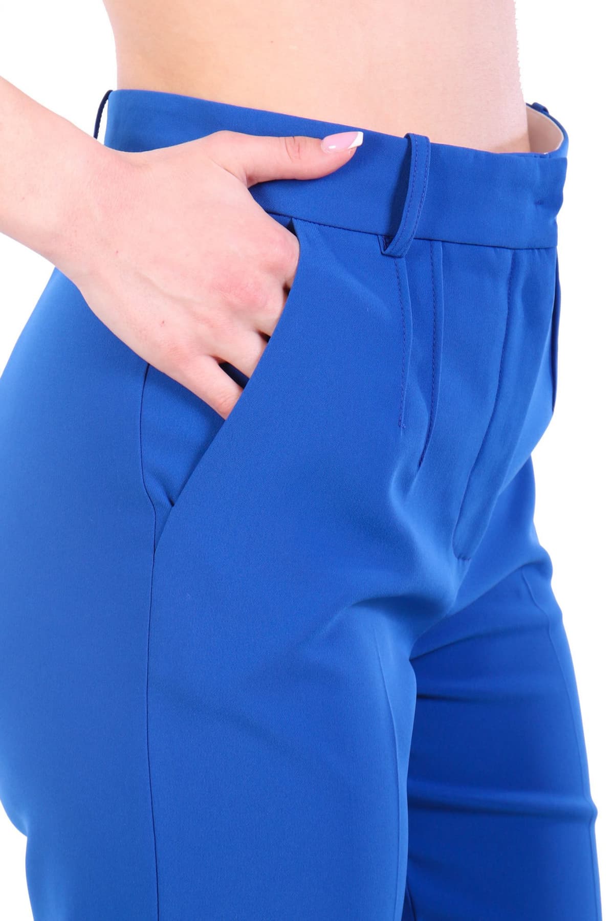 PATRIZIA PEPE ΠΑΝΤΕΛΟΝΙ ΑΝΟΙΓΜΑ ΚΑΤΩ ΦΕΡΜΟΥΑΡ ΜΠΛΕ