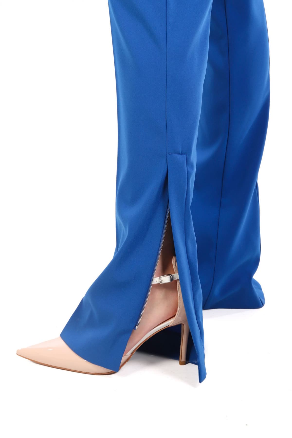 PATRIZIA PEPE ΠΑΝΤΕΛΟΝΙ ΑΝΟΙΓΜΑ ΚΑΤΩ ΦΕΡΜΟΥΑΡ ΜΠΛΕ