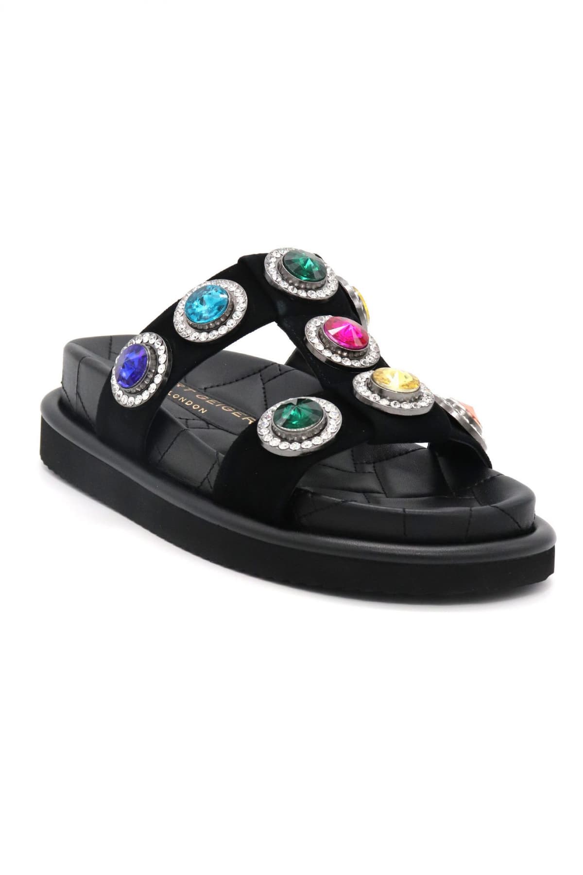 KURT GEIGER ΠΑΠΟΥΤΣΙΑ ΣΑΝΔΑΛΙΑ ΟRSON CRYSTAL ΣΟΥΕΤ ΜΑΥΡΟ