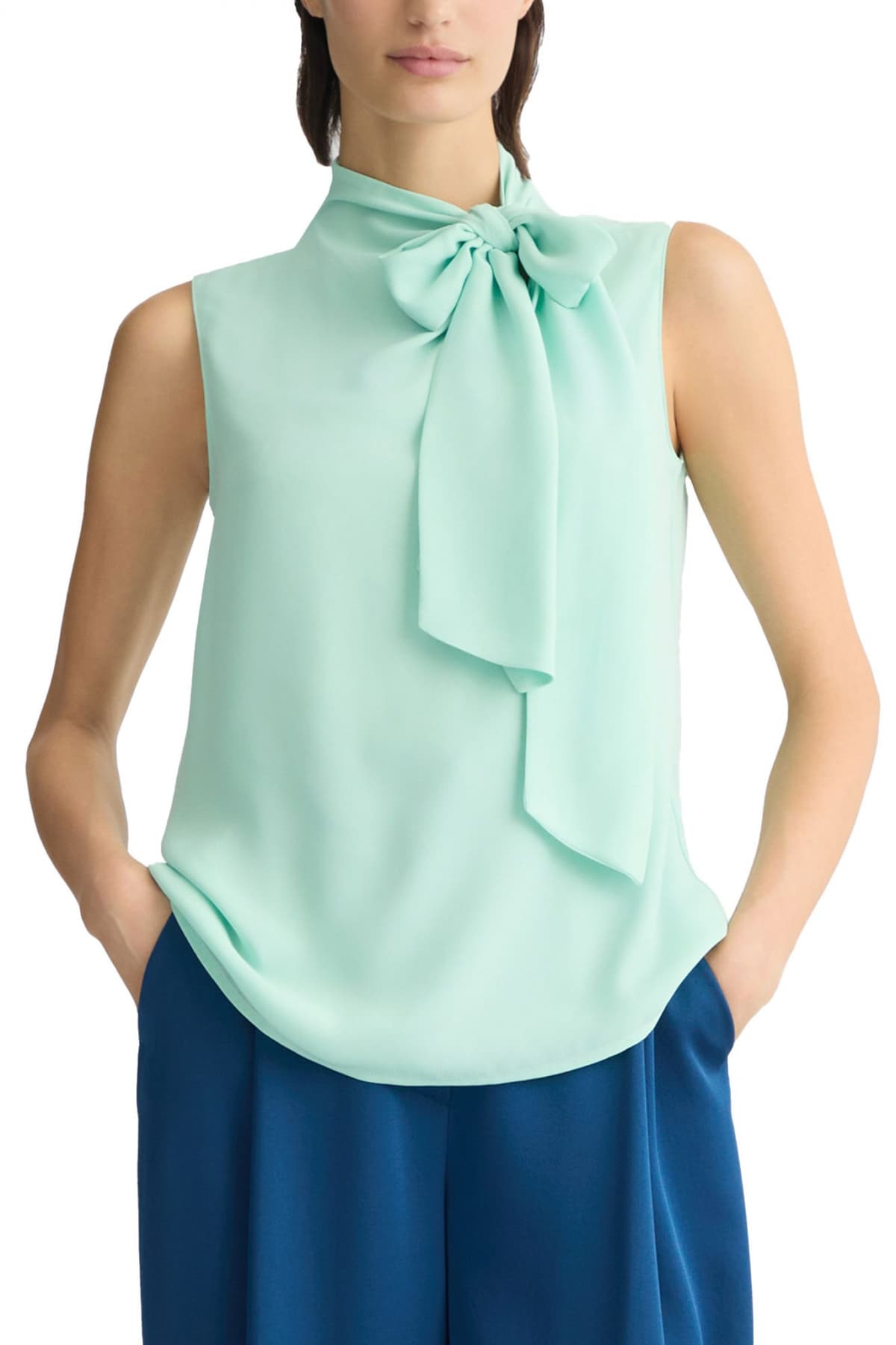 LIU-JO ΜΠΛΟΥΖΑ TOP CON SCIARPA ΔΕΣΙΜΟ ΛΑΙΜΟ ΒΕΡΑΜΑΝ