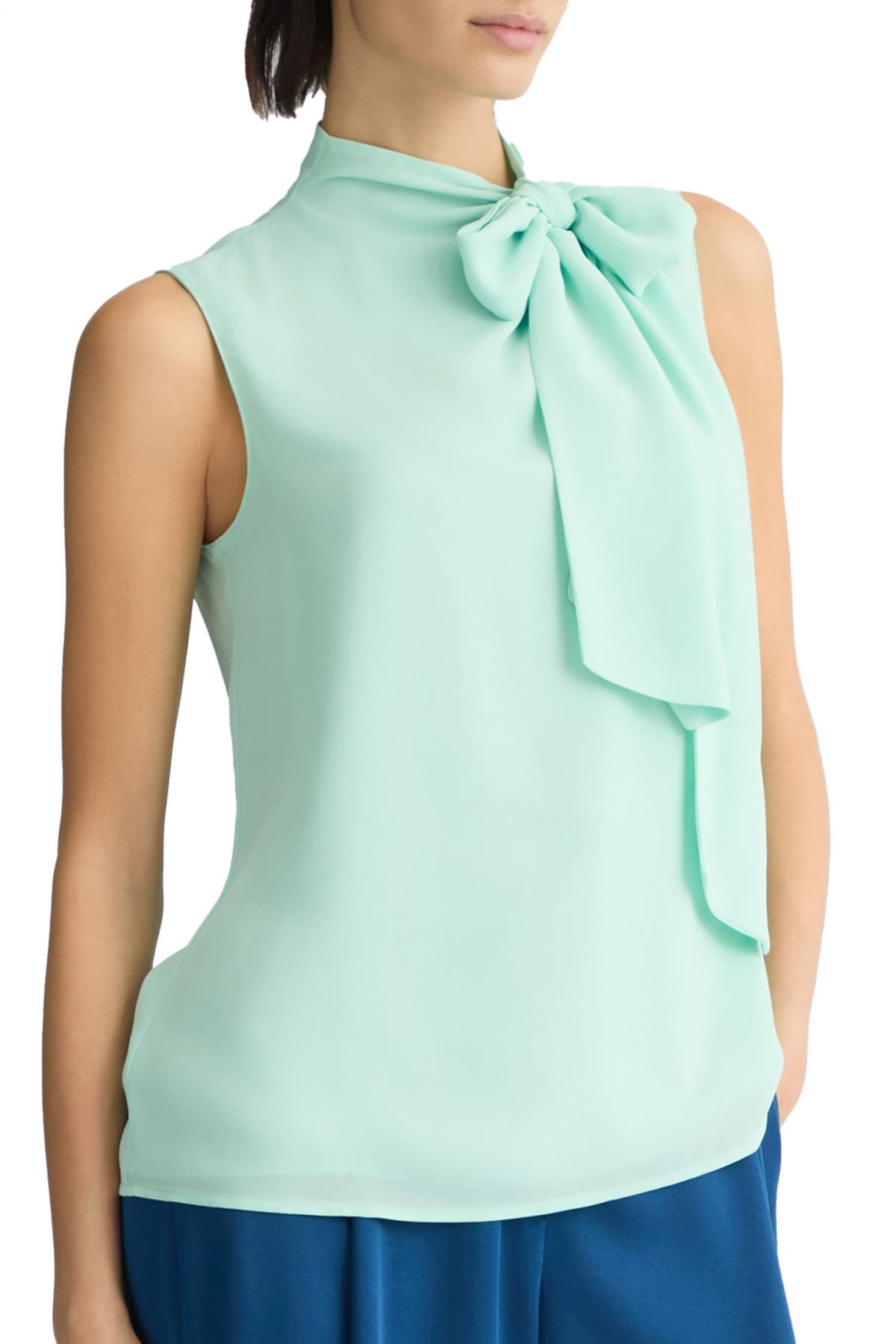 LIU-JO ΜΠΛΟΥΖΑ TOP CON SCIARPA ΔΕΣΙΜΟ ΛΑΙΜΟ ΒΕΡΑΜΑΝ