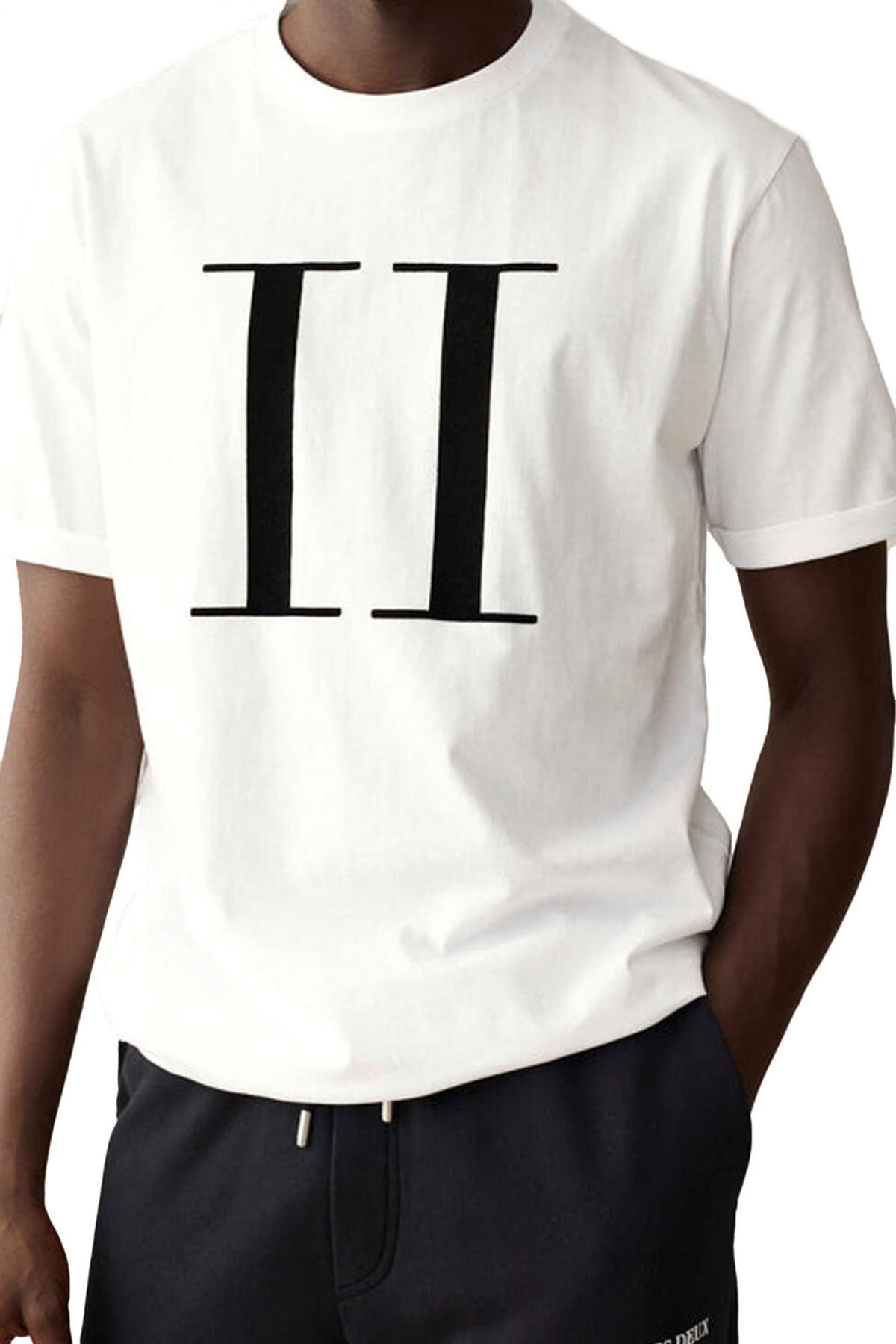 LES DEUX T-SHIRT ENCORE LOGO ΛΕΥΚΟ-ΜΑΥΡΟ