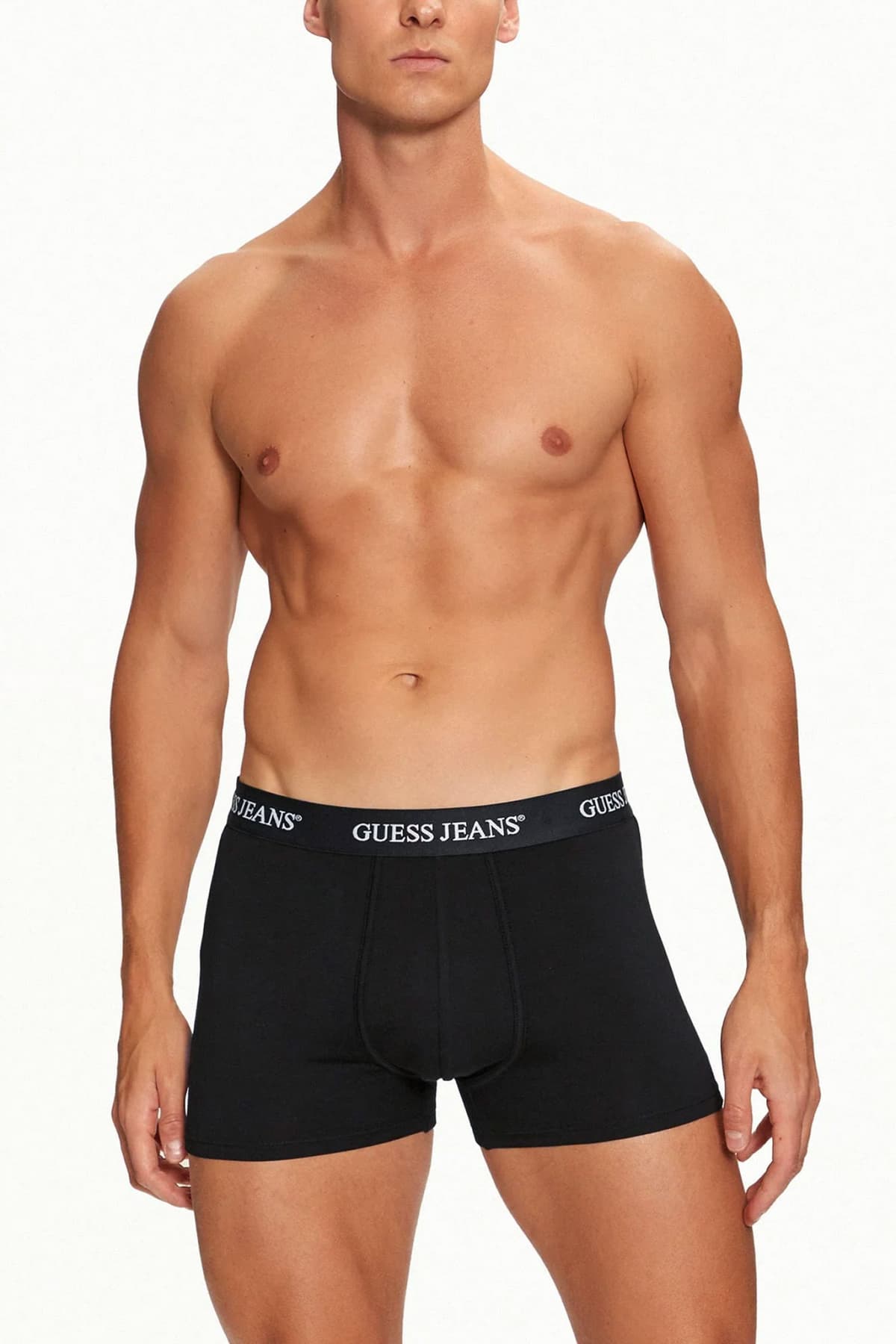 GUESS JEANS ΣΕΤ ΕΣΩΡΟΥΧΑ 3PACK COTTON STRETCH TRUNK ΜΑΥΡΟ