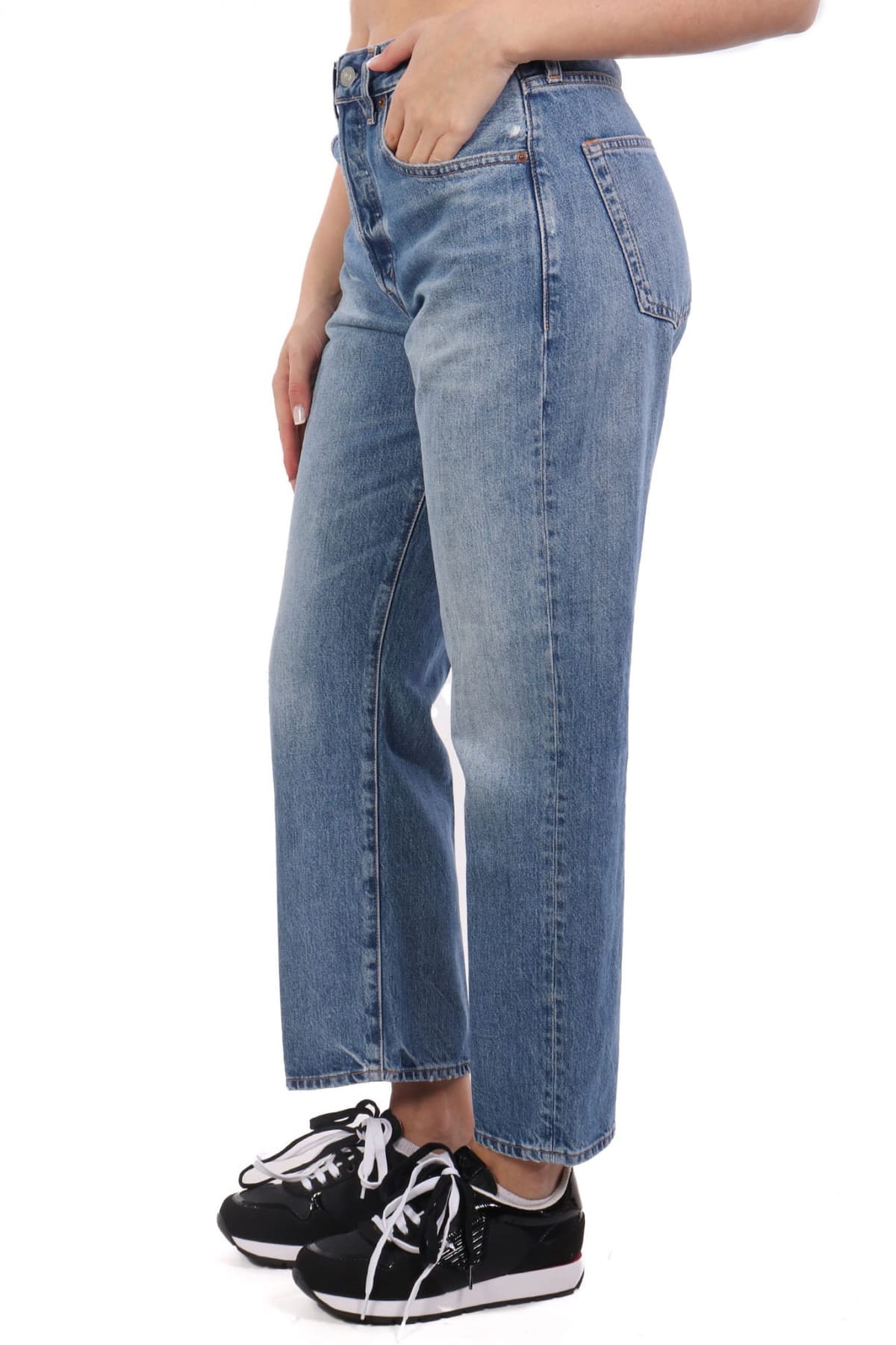 RALPH LAUREN ΠΑΝΤΕΛΟΝΙ JEANS RELAXED STRAIGHT ΜΠΛΕ