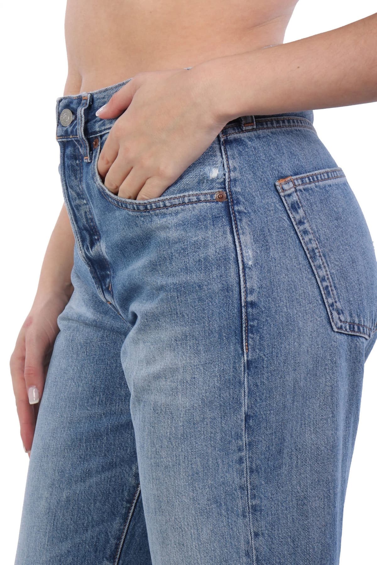 RALPH LAUREN ΠΑΝΤΕΛΟΝΙ JEANS RELAXED STRAIGHT ΜΠΛΕ