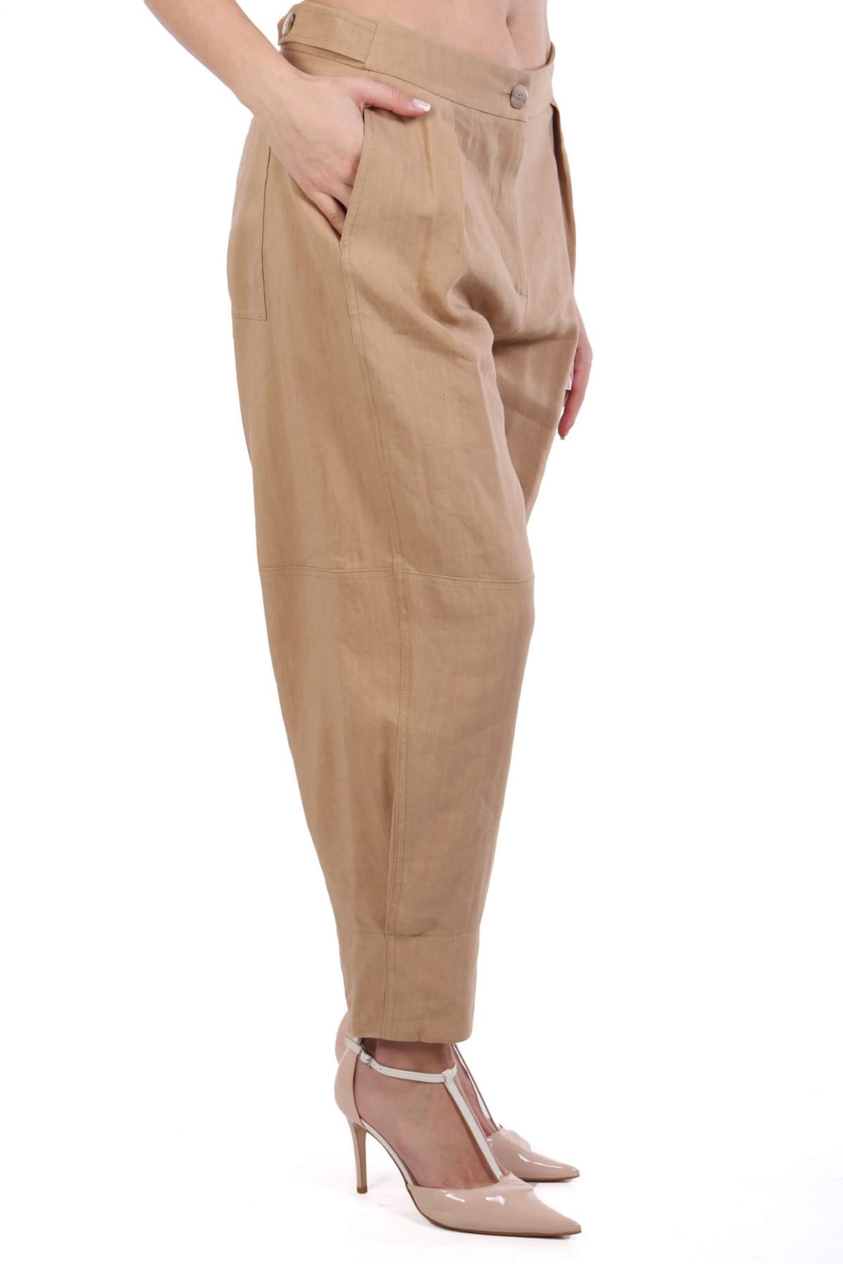 MARELLA MONOCHROME ΠΑΝΤΕΛΟΝΑ AGNELLO ΜΠΕΖ