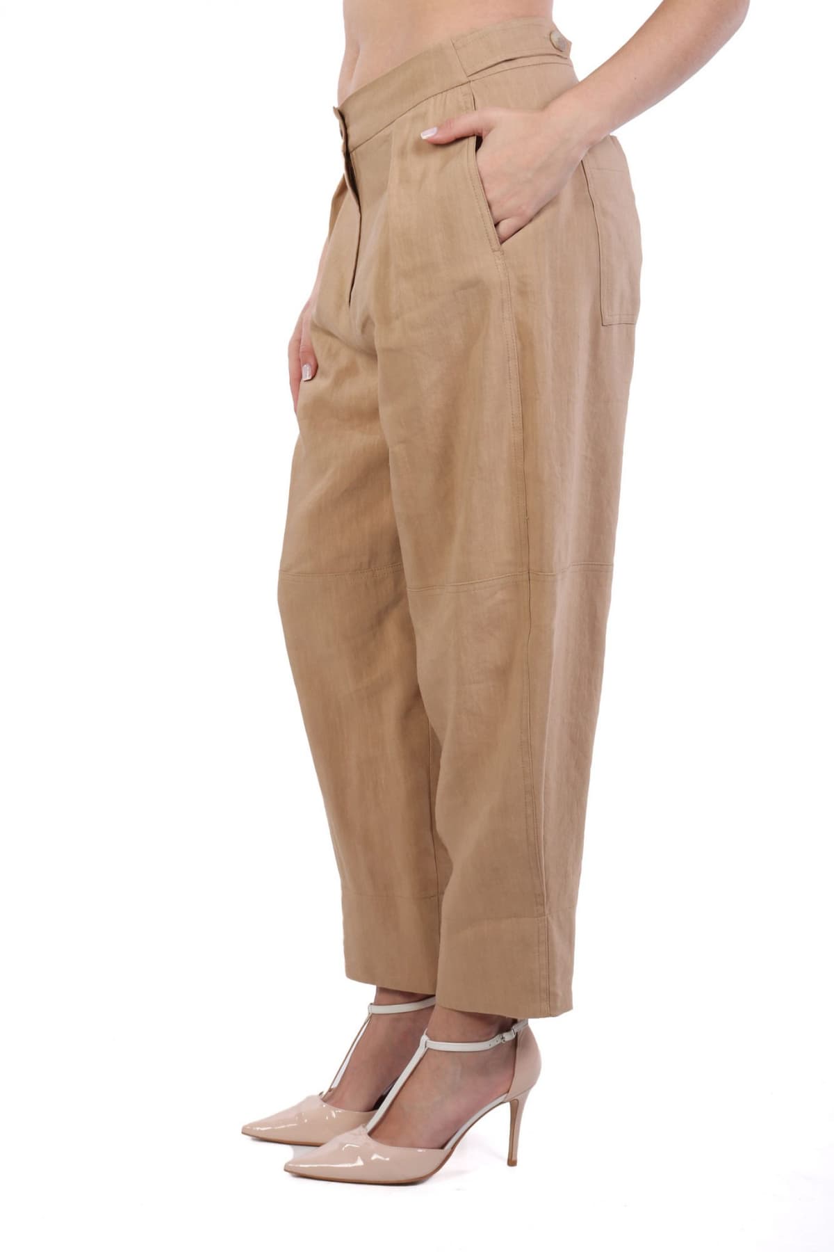 MARELLA MONOCHROME ΠΑΝΤΕΛΟΝΑ AGNELLO ΜΠΕΖ