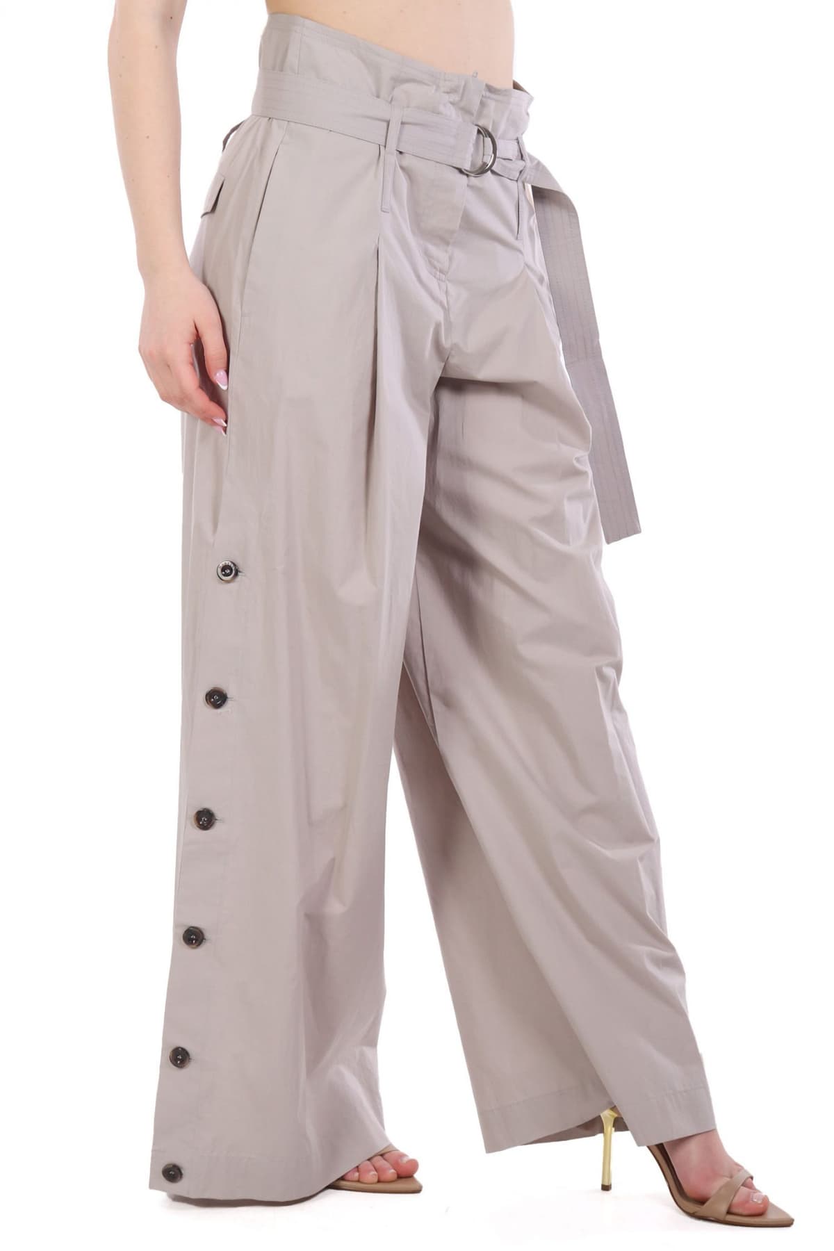 MARELLA SPORT ΠΑΝΤΕΛΟΝΑ SGOMBRO ΑΠΟΣΠΩΜΕΝΗ ΖΩΝΗ ΚΟΥΜΠΙΑ ΣΤΟ ΠΛΑΙ ΓΚΡΙ