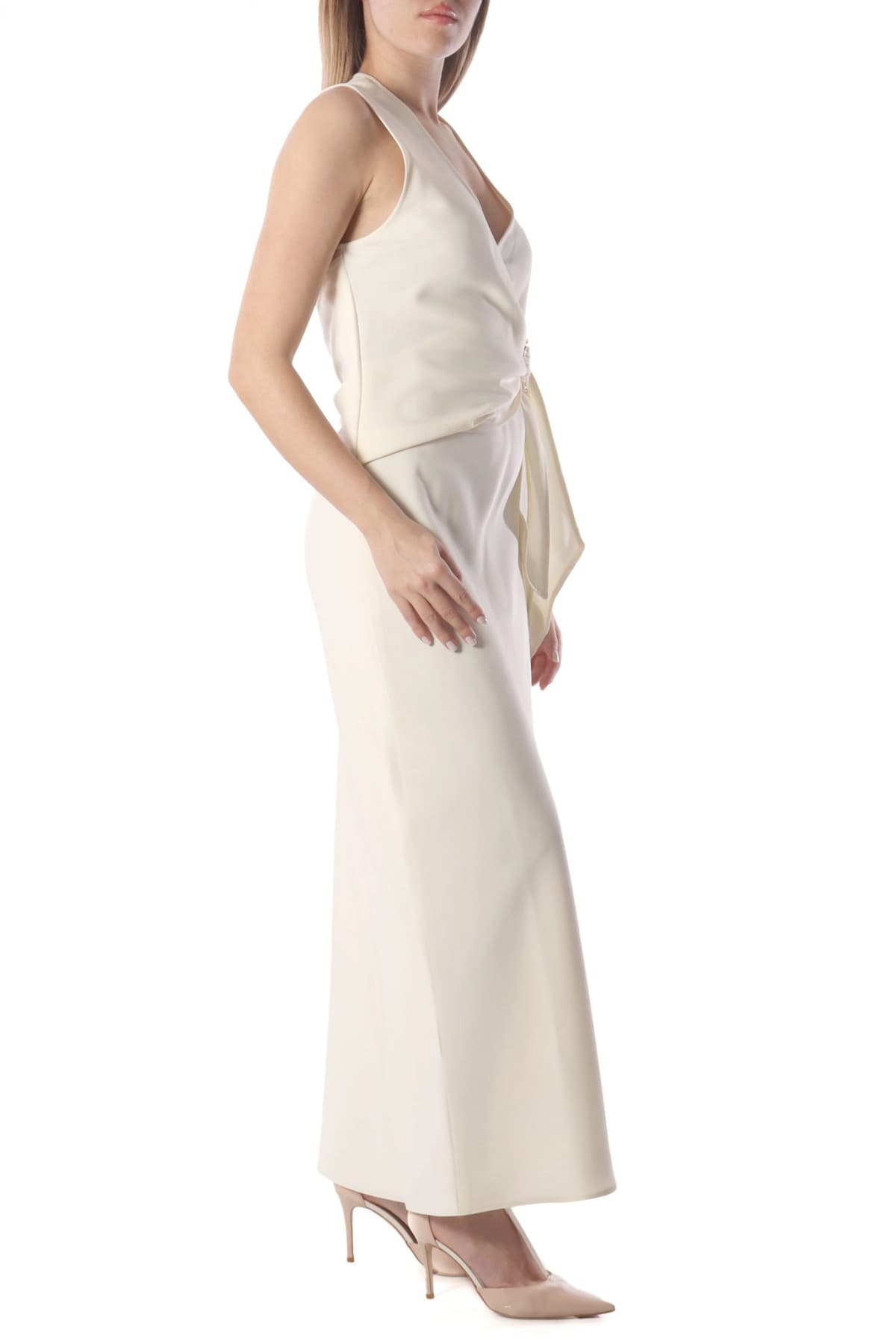 MARELLA 365 ΦΟΡΕΜΑ MAXI TITANO ΚΡΟΥΑΖΕ ΧΡΥΣΗ ΛΕΠΤΟΜΕΡΕΙΑ ΕΚΡΟΥ