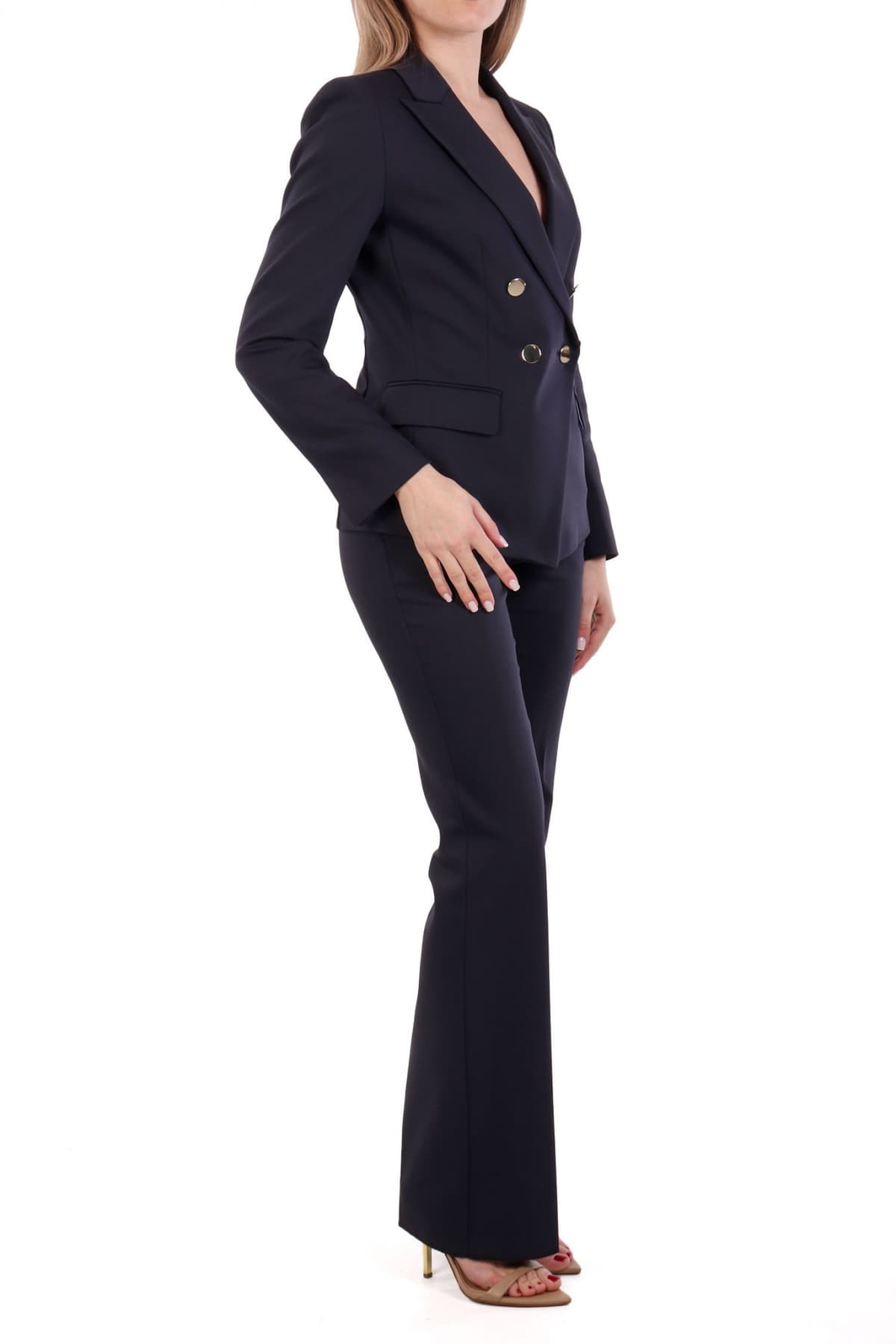 MARELLA EMME ΚΟΥΣΤΟΥΜΙ HELIER ΣΤΑΥΡΩΤΟ ΧΡΥΣΑ ΚΟΥΜΠΙΑ ΣΚΟΥΡΟ ΜΠΛΕ