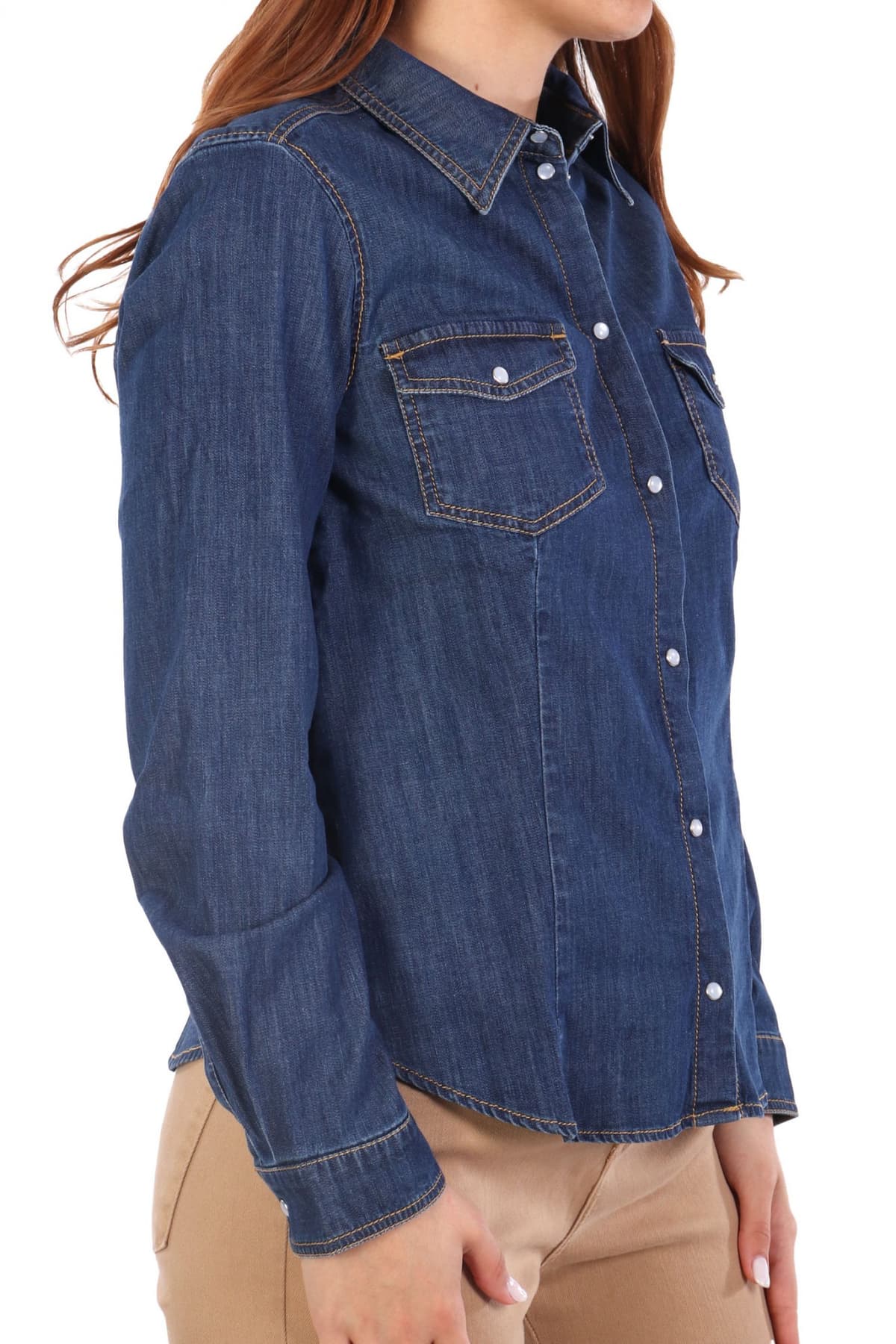 MARELLA EMME ΠΟΥΚΑΜΙΣΟ JEANS SEM ΣΚΟΥΡΟ ΜΠΛΕ