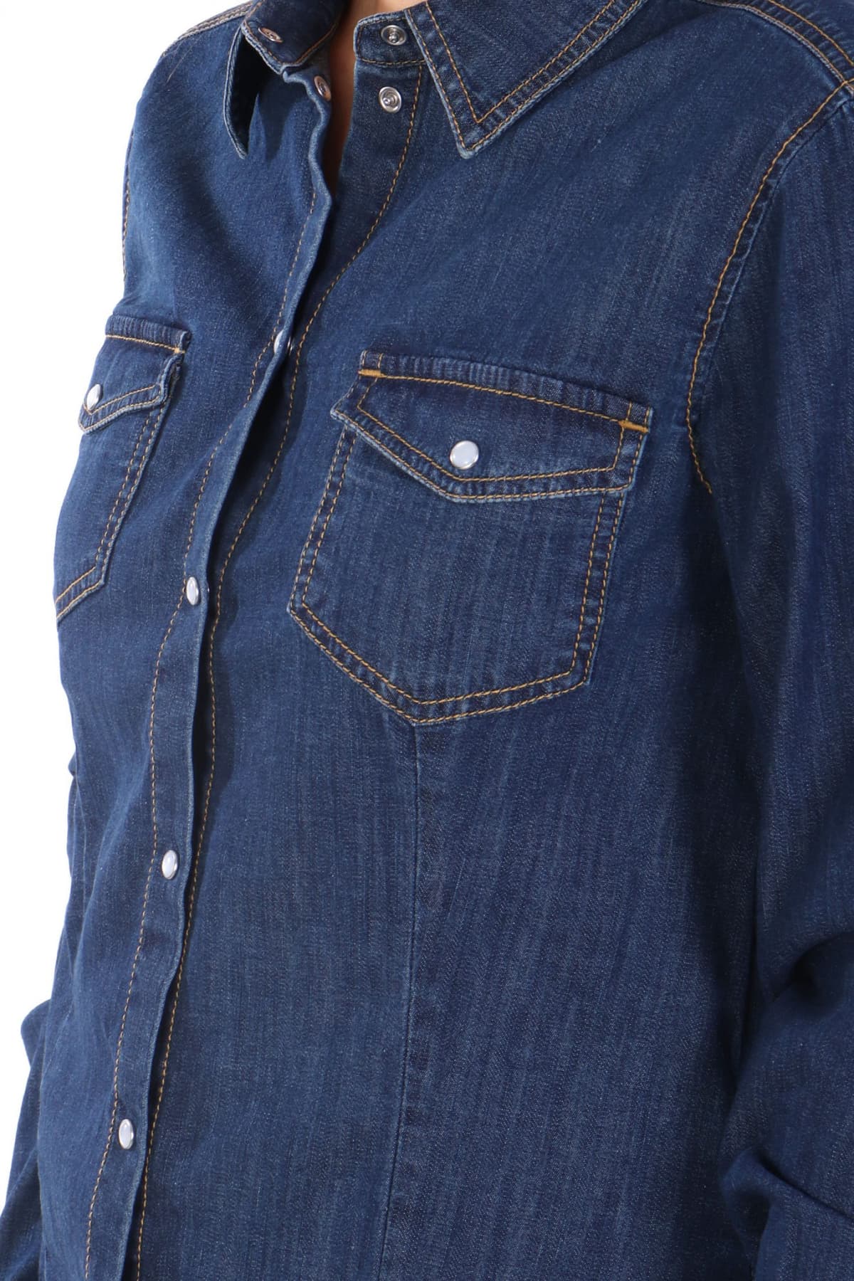 MARELLA EMME ΠΟΥΚΑΜΙΣΟ JEANS SEM ΣΚΟΥΡΟ ΜΠΛΕ