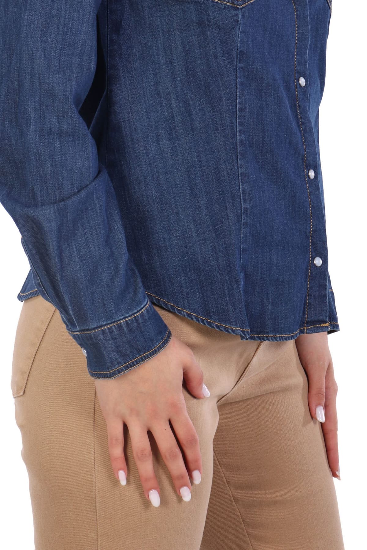 MARELLA EMME ΠΟΥΚΑΜΙΣΟ JEANS SEM ΣΚΟΥΡΟ ΜΠΛΕ