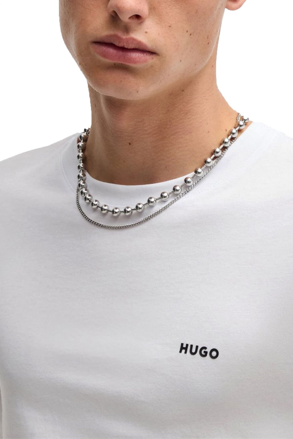 HUGO ΜΠΛΟΥΖΑ JERSEY Derol222 50466159-100 White
