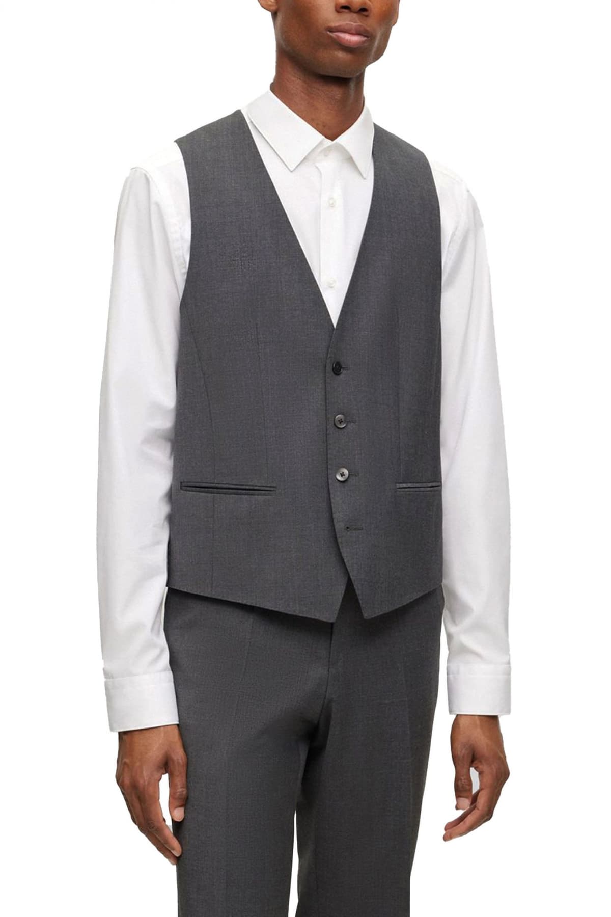 Men's Vests Boss Gray