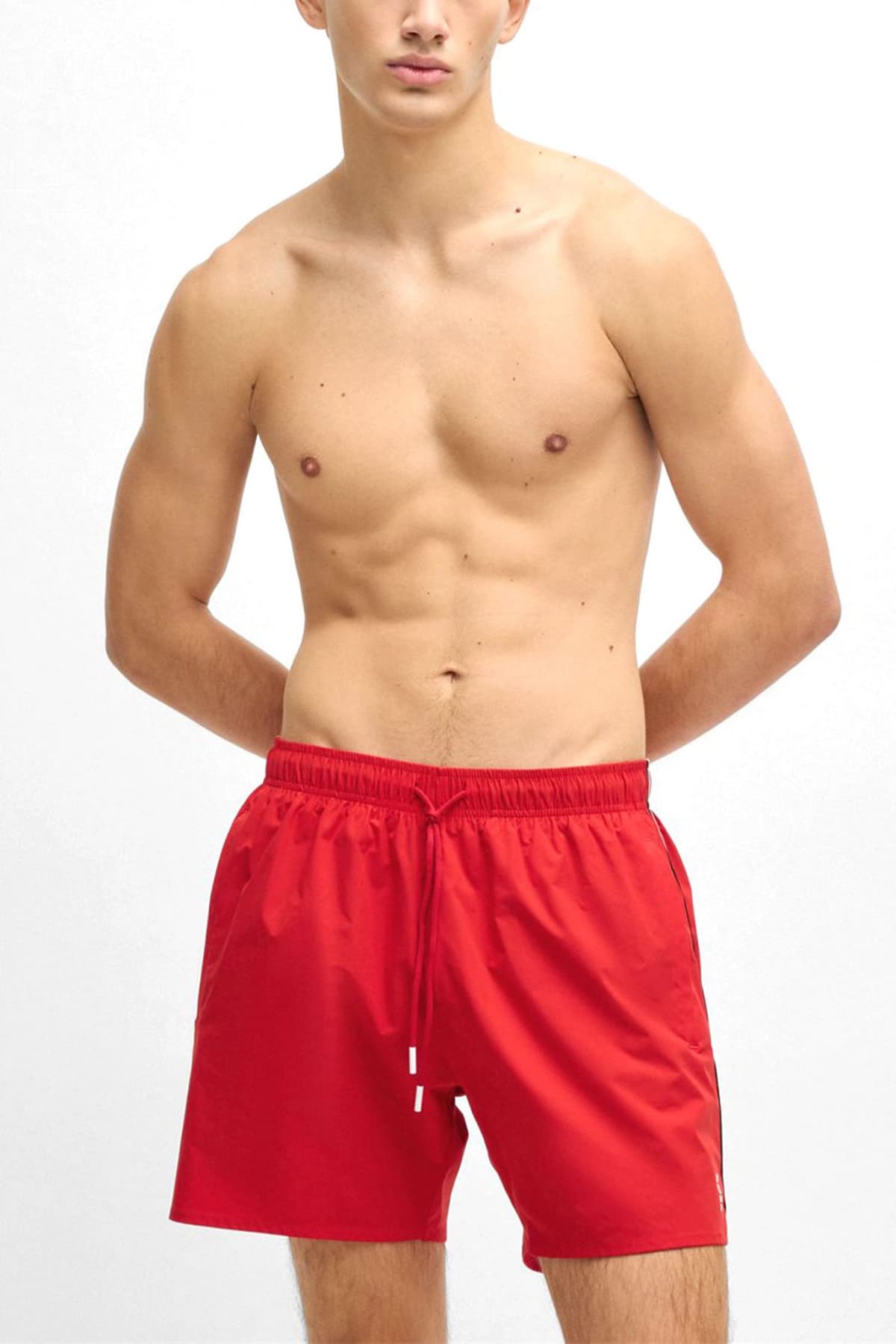 BOSS BEACHWEAR ΜΑΓΙΩ ICONIC ΚΟΚΚΙΝΟ