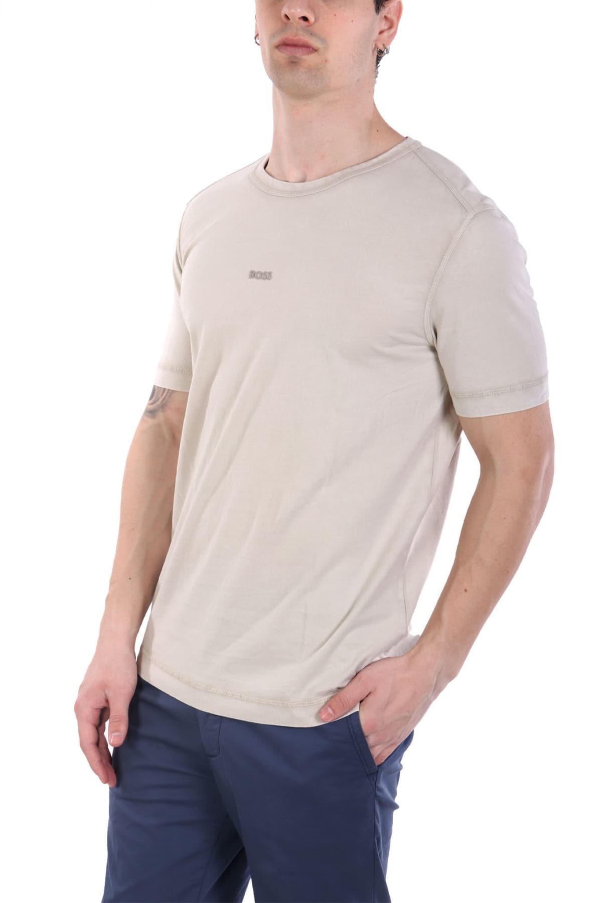 BOSS CASUAL T-SHIRT REGULAR FIT TOKKS ΜΠΕΖ