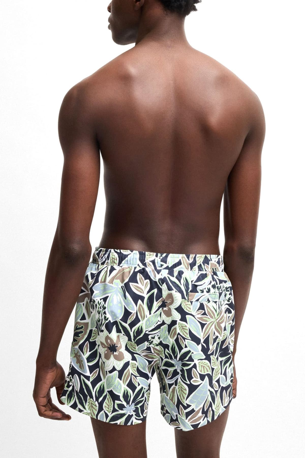 HUGO ΜΑΓΙΩ CALALA FLORAL LOGO ΠΡΑΣΙΝΟ-ΜΠΛΕ