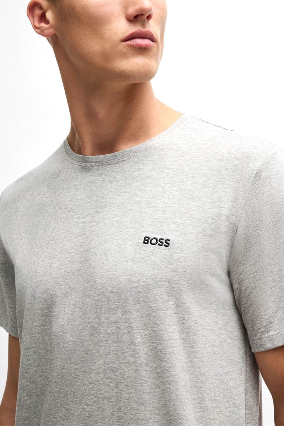 BOSS BODYWEAR T-SHIRT MIX&MATCH T-SHIRT R ΓΚΡΙ