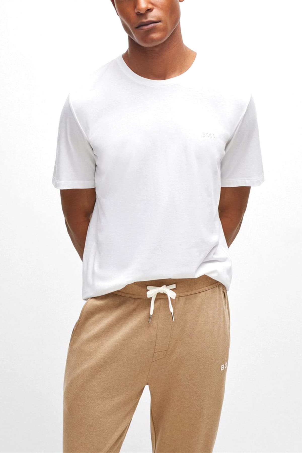 BOSS BODYWEAR T-SHIRT MIX&MATCH T-SHIRT R ΛΕΥΚΟ