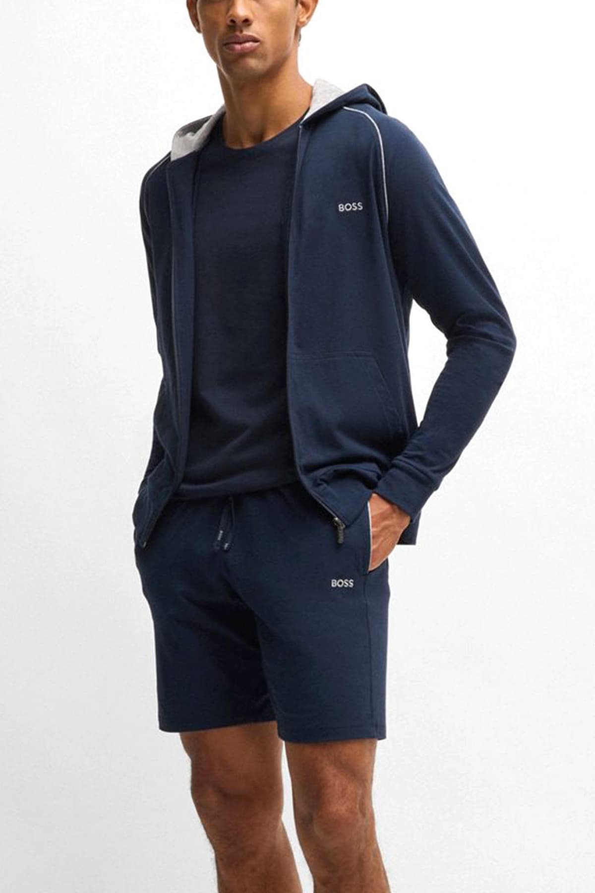 BOSS BODYWEAR T-SHIRT MIX&MATCH T-SHIRT R ΜΠΛΕ