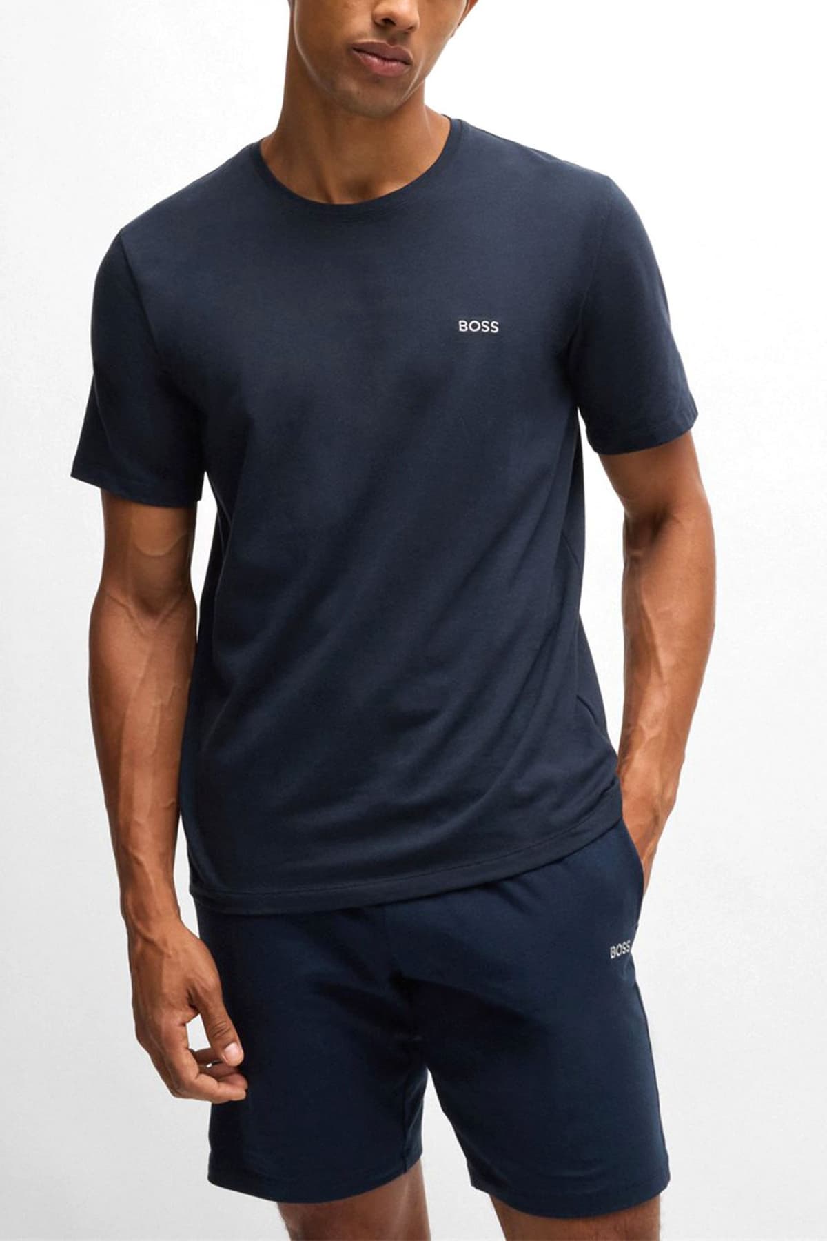 BOSS BODYWEAR T-SHIRT MIX&MATCH T-SHIRT R ΜΠΛΕ