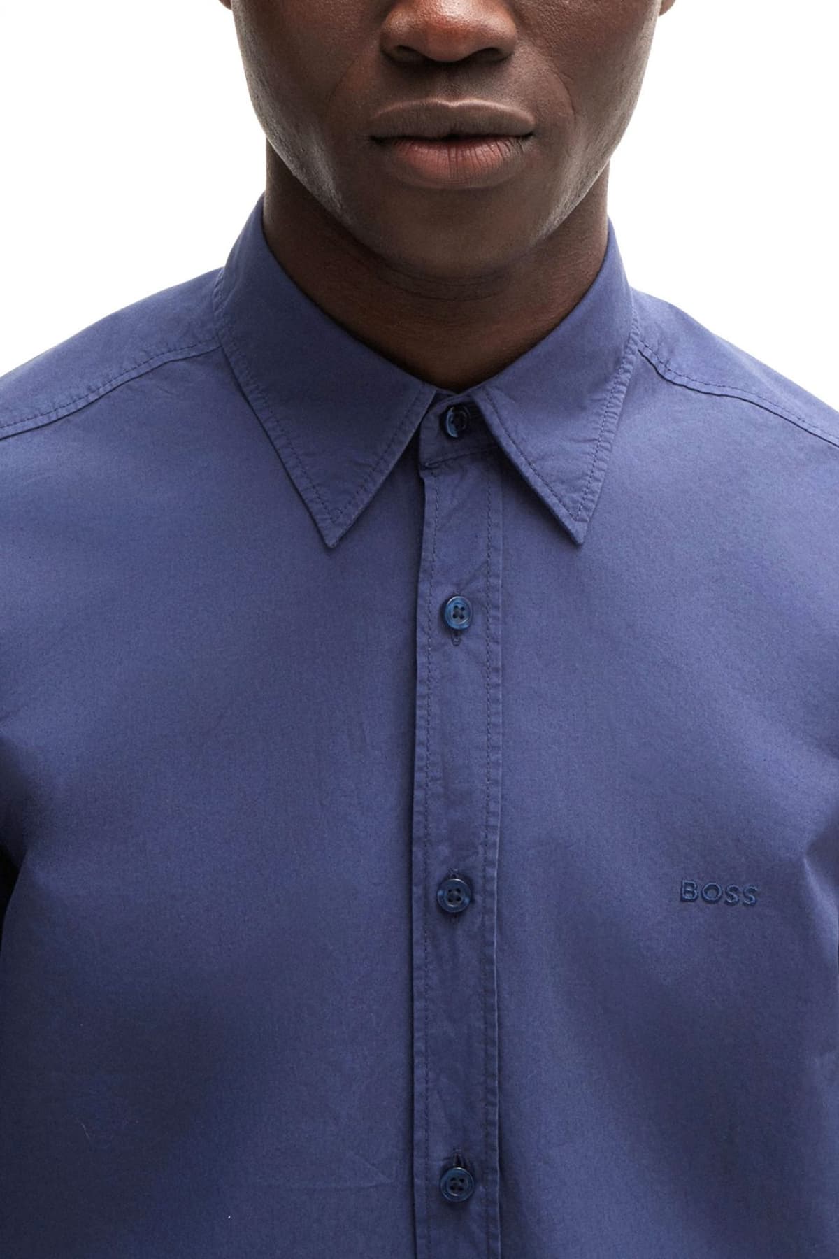 BOSS CASUAL ΠΟΥΚΑΜΙΣΟ REGULAR FIT RELEGANT 6 M ΜΠΛΕ