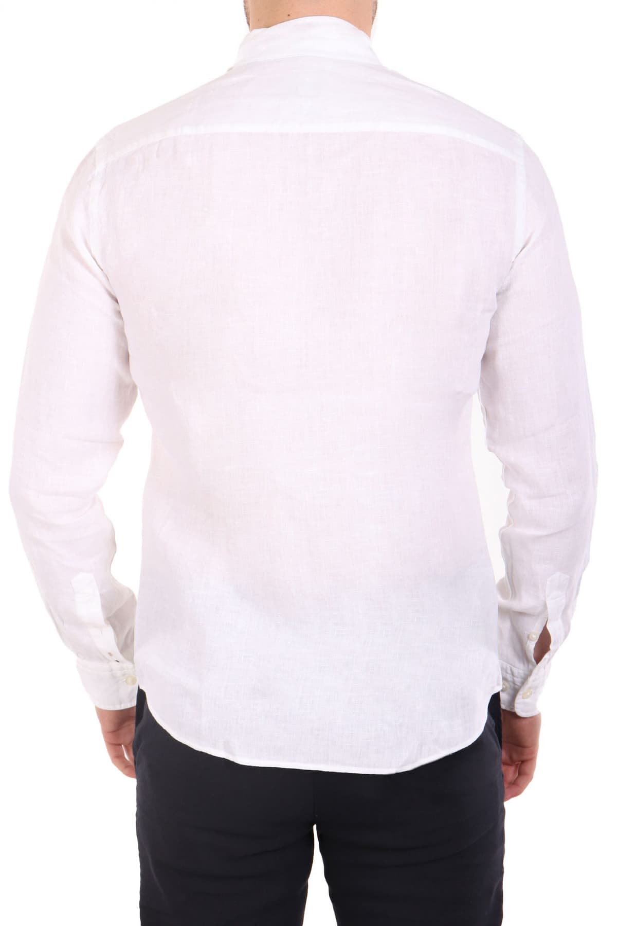 BOSS ΠΟΥΚΑΜΙΣΟ BUTTON DOWN ΛΙΝΟ SLIM FIT H-ROAN-BD-E-C1-243 ΛΕΥΚΟ