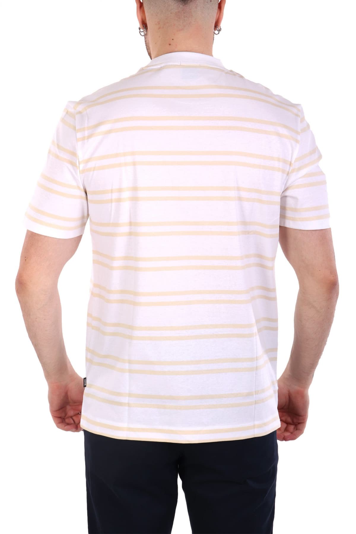 BOSS T-SHIRT C-TAUT 01 ΛΕΥΚΟ-ΜΠΕΖ