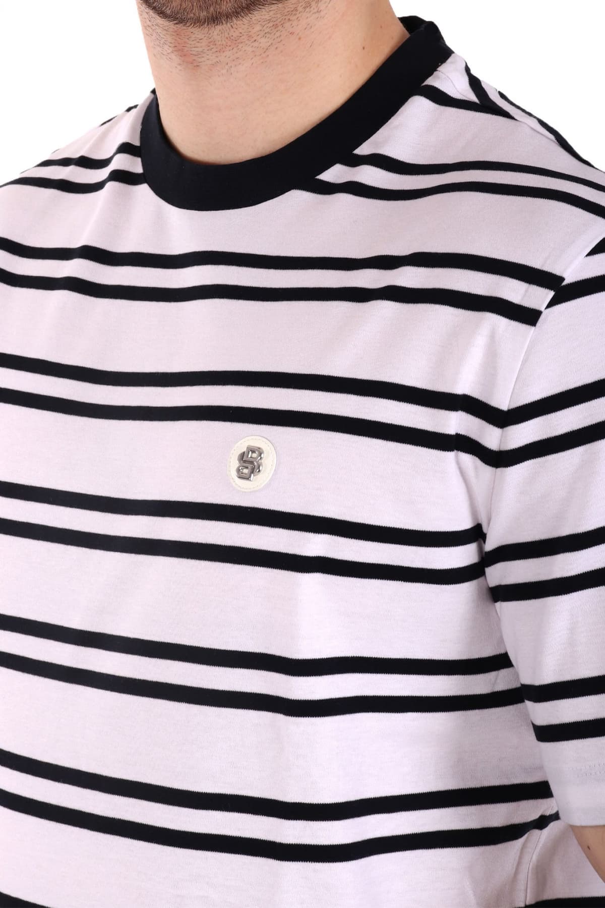 BOSS T-SHIRT C-TAUT 01 ΛΕΥΚΟ-ΜΠΛΕ