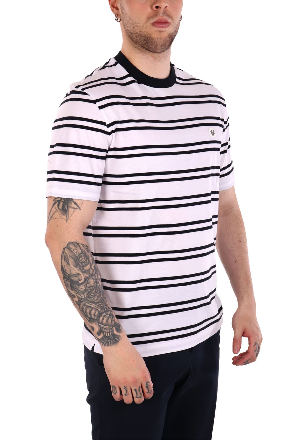 BOSS T-SHIRT C-TAUT 01 ΛΕΥΚΟ-ΜΠΛΕ