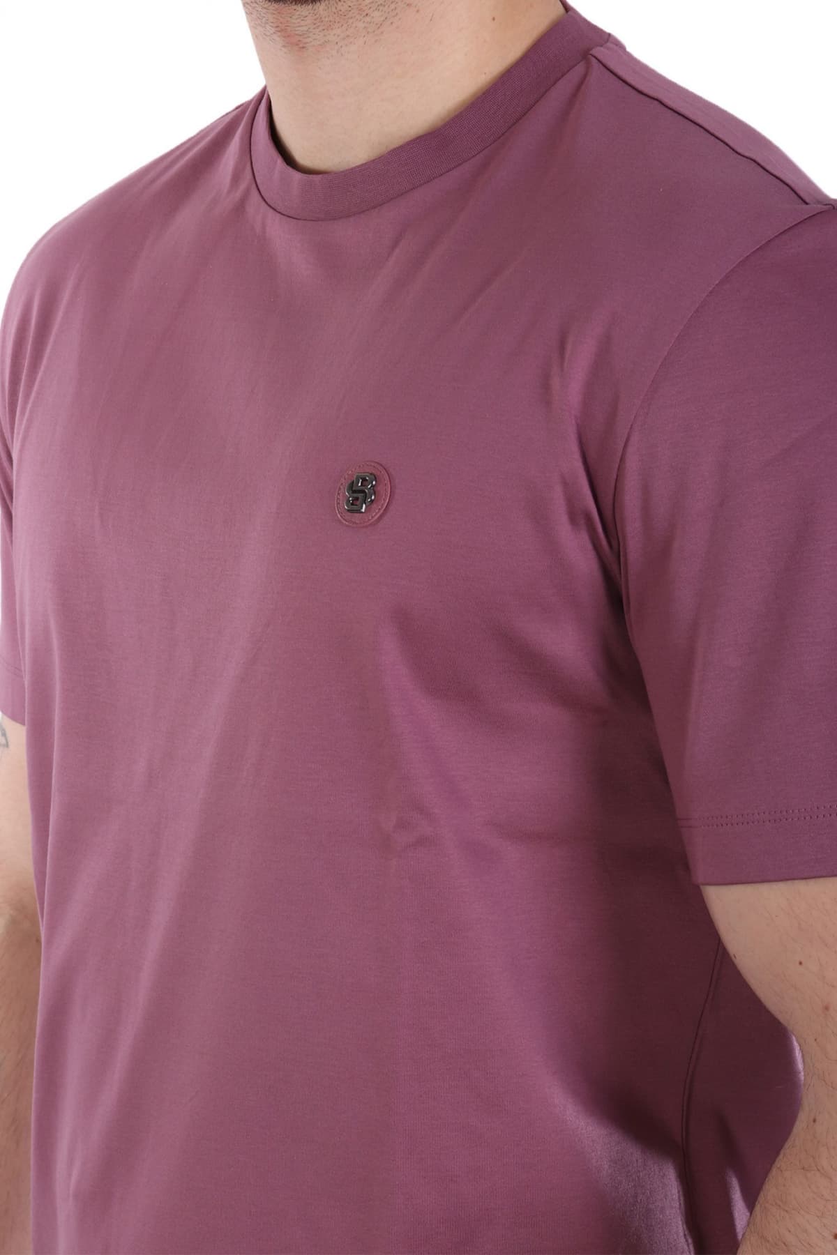 BOSS T-SHIRT REGULAR FIT MERCERISED TAUT 01 ΜΕΛΙΤΖΑΝΙ