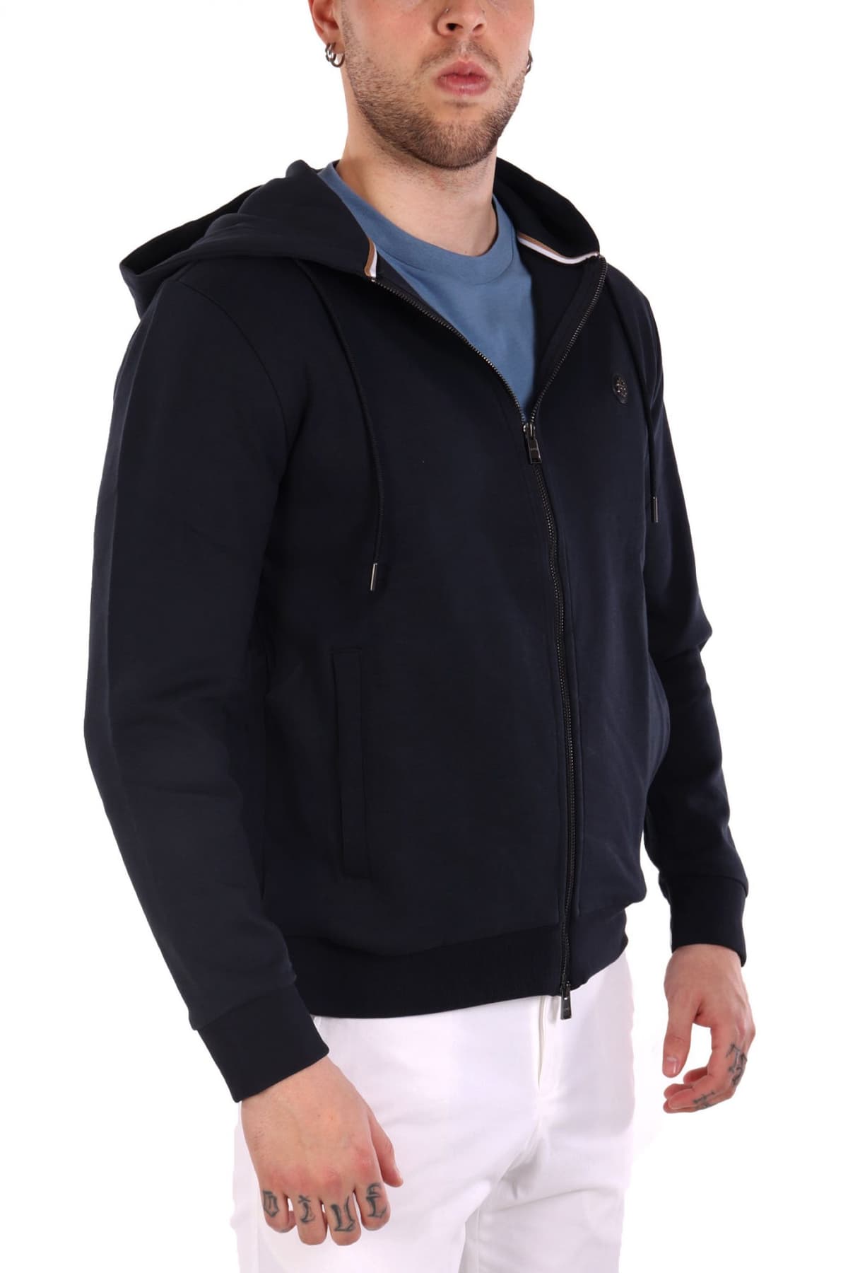 BOSS ΦΟΥΤΕΡ FULLZIP C-SPENCE 01 ΣΚΟΥΡΟ ΜΠΛΕ