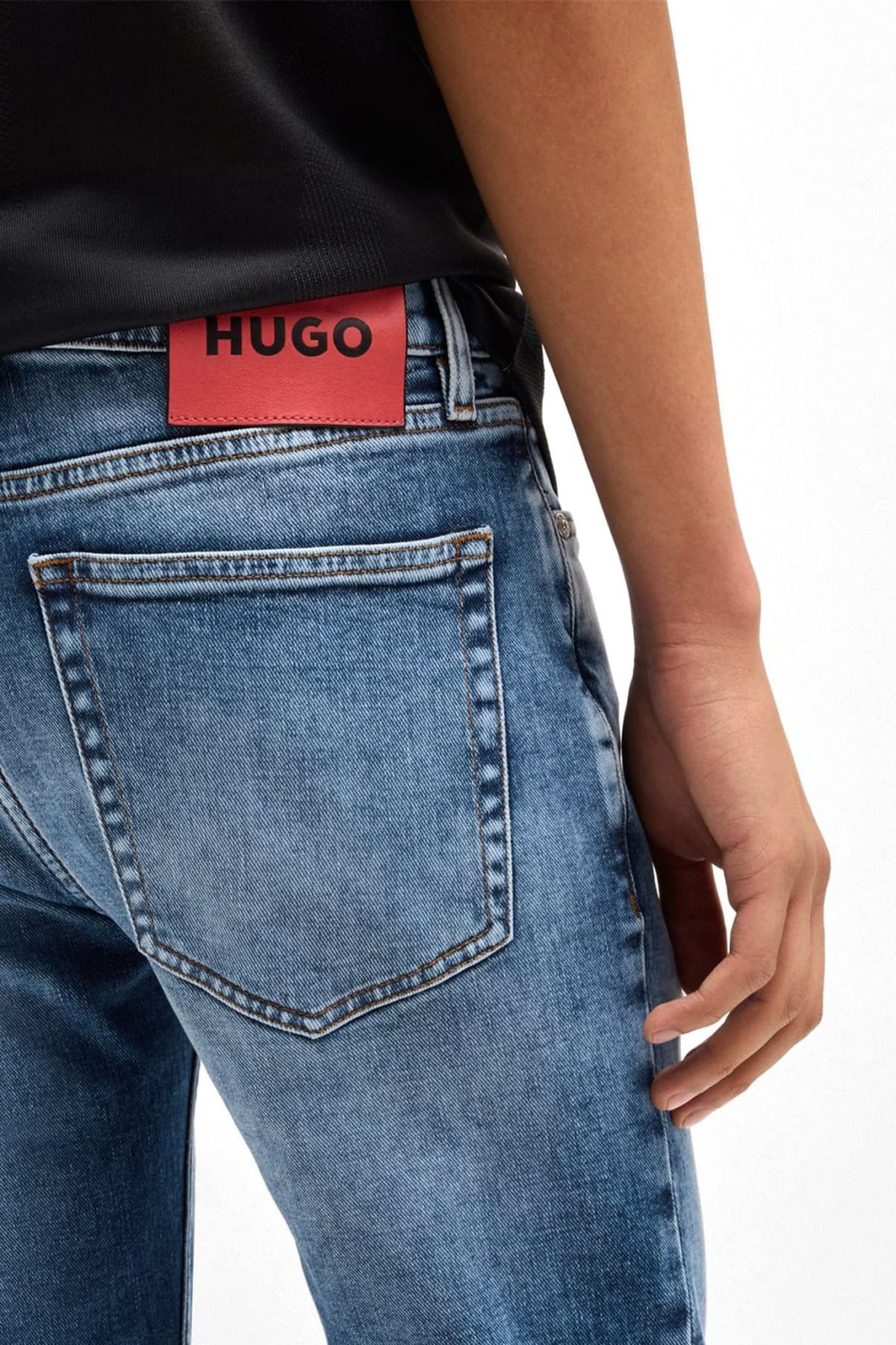 HUGO ΠΑΝΤΕΛΟΝΙ JEANS HUGO 734 EXTRA-SLIM FIT ΑΝΟΙΧΤΟ ΜΠΛΕ