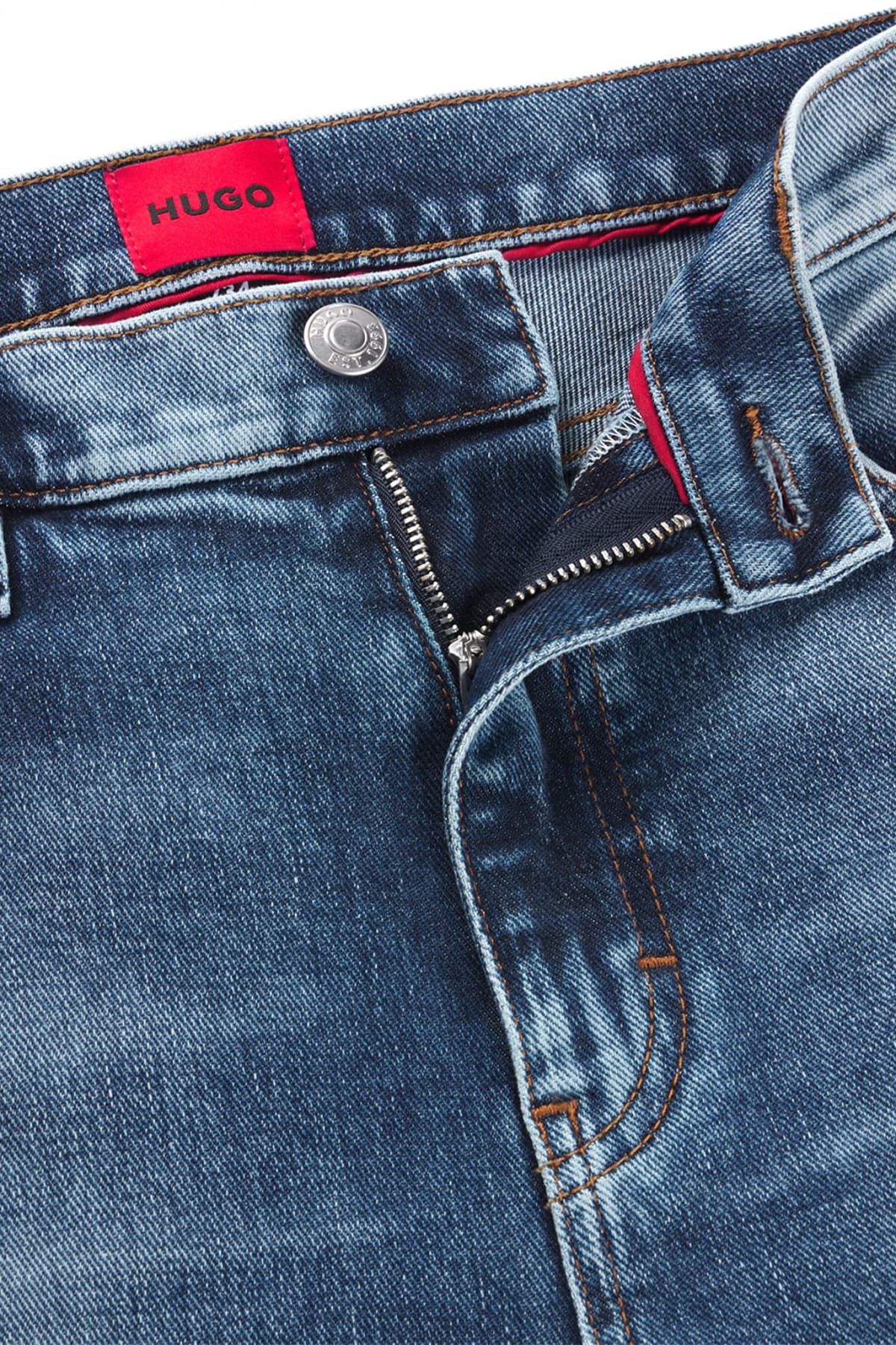 HUGO ΠΑΝΤΕΛΟΝΙ JEANS HUGO 734 EXTRA-SLIM FIT ΑΝΟΙΧΤΟ ΜΠΛΕ