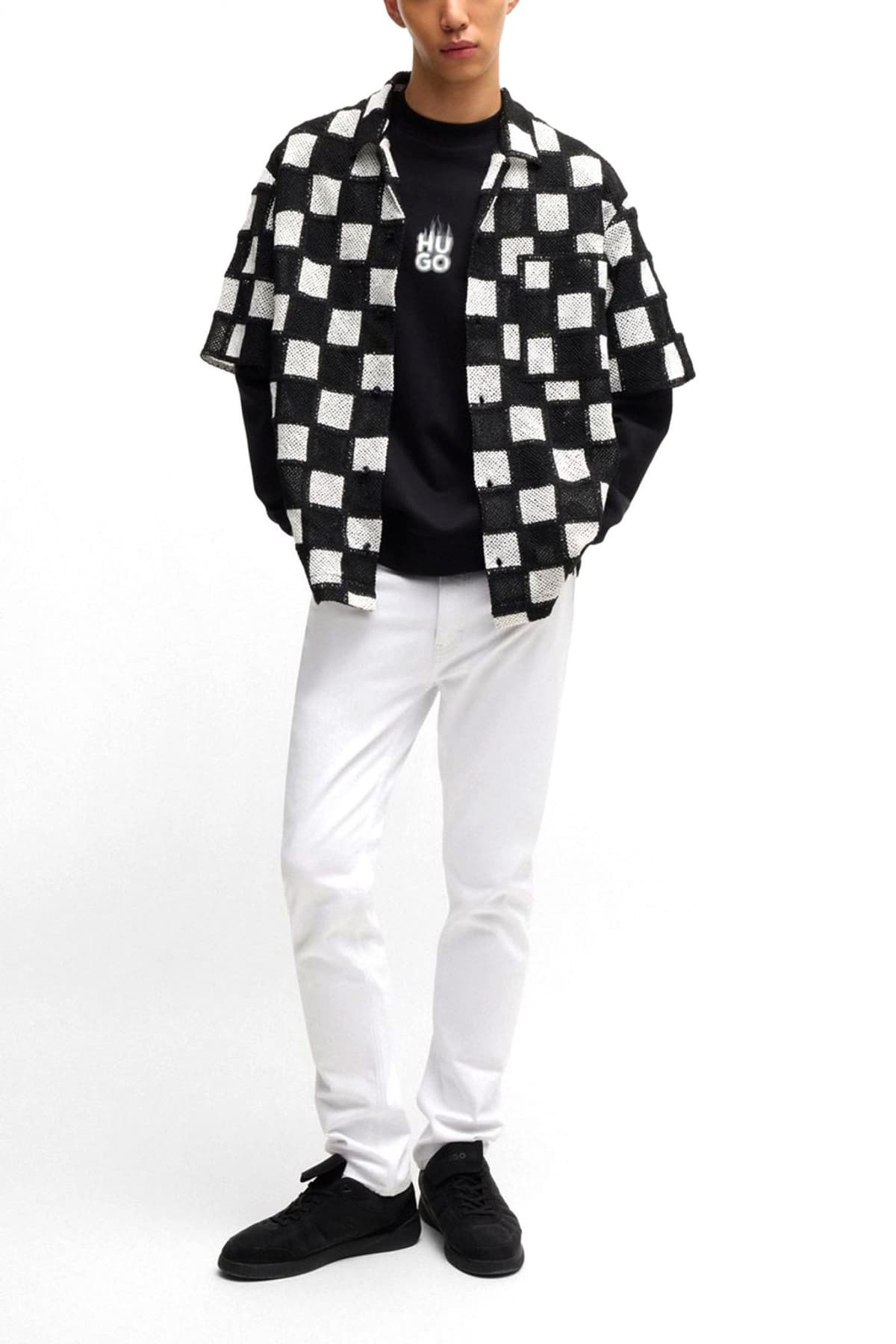 HUGO ΠΑΝΤΕΛΟΝΙ JEANS 708 SLIM FIT ΛΕΥΚΟ