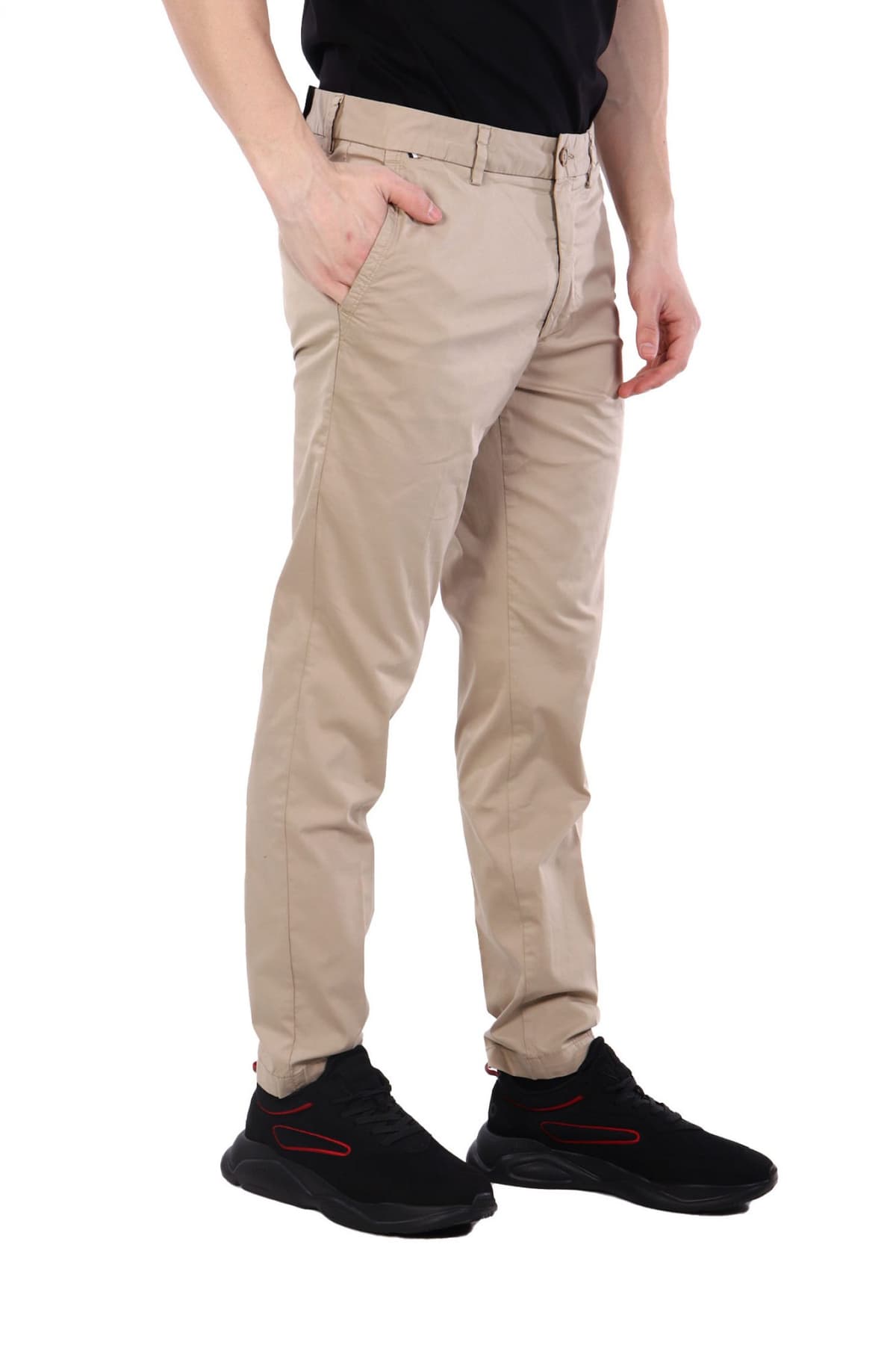 BOSS ΠΑΝΤΕΛΟΝΙ CHINO SLIM FIT H-KAITON ΜΠΕΖ