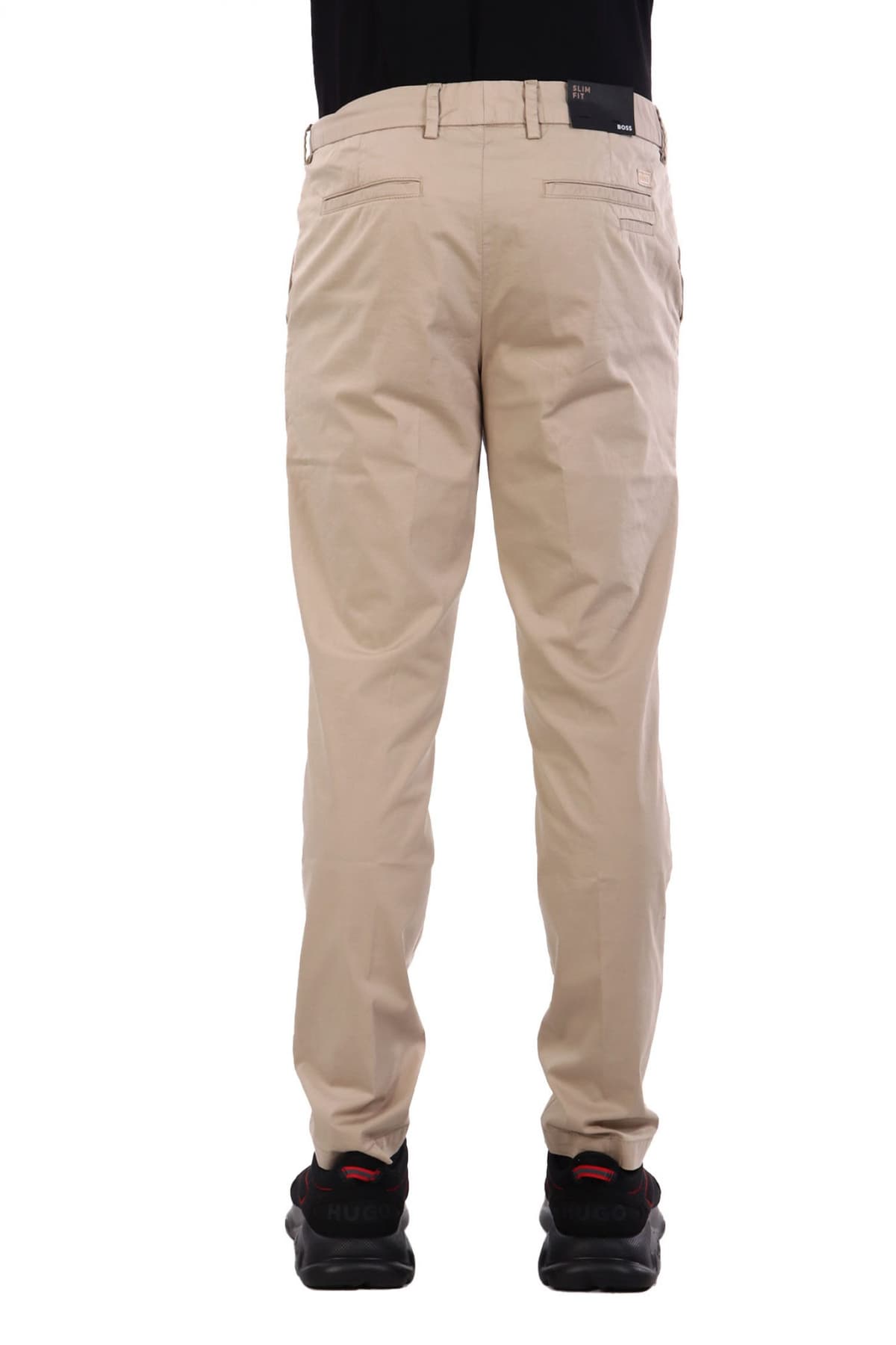 BOSS ΠΑΝΤΕΛΟΝΙ CHINO SLIM FIT H-KAITON ΜΠΕΖ