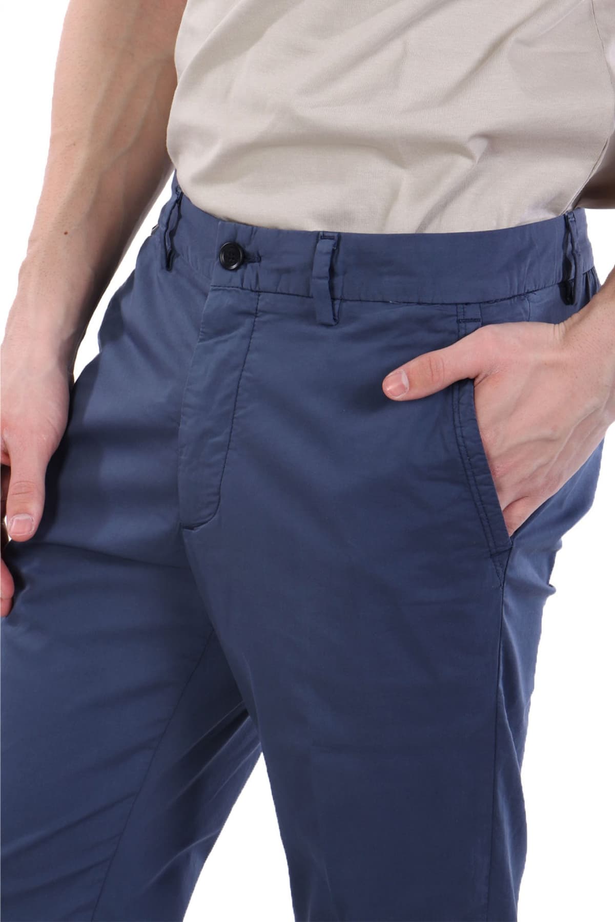 BOSS ΠΑΝΤΕΛΟΝΙ CHINO SLIM FIT H-KAITON ΜΠΛΕ