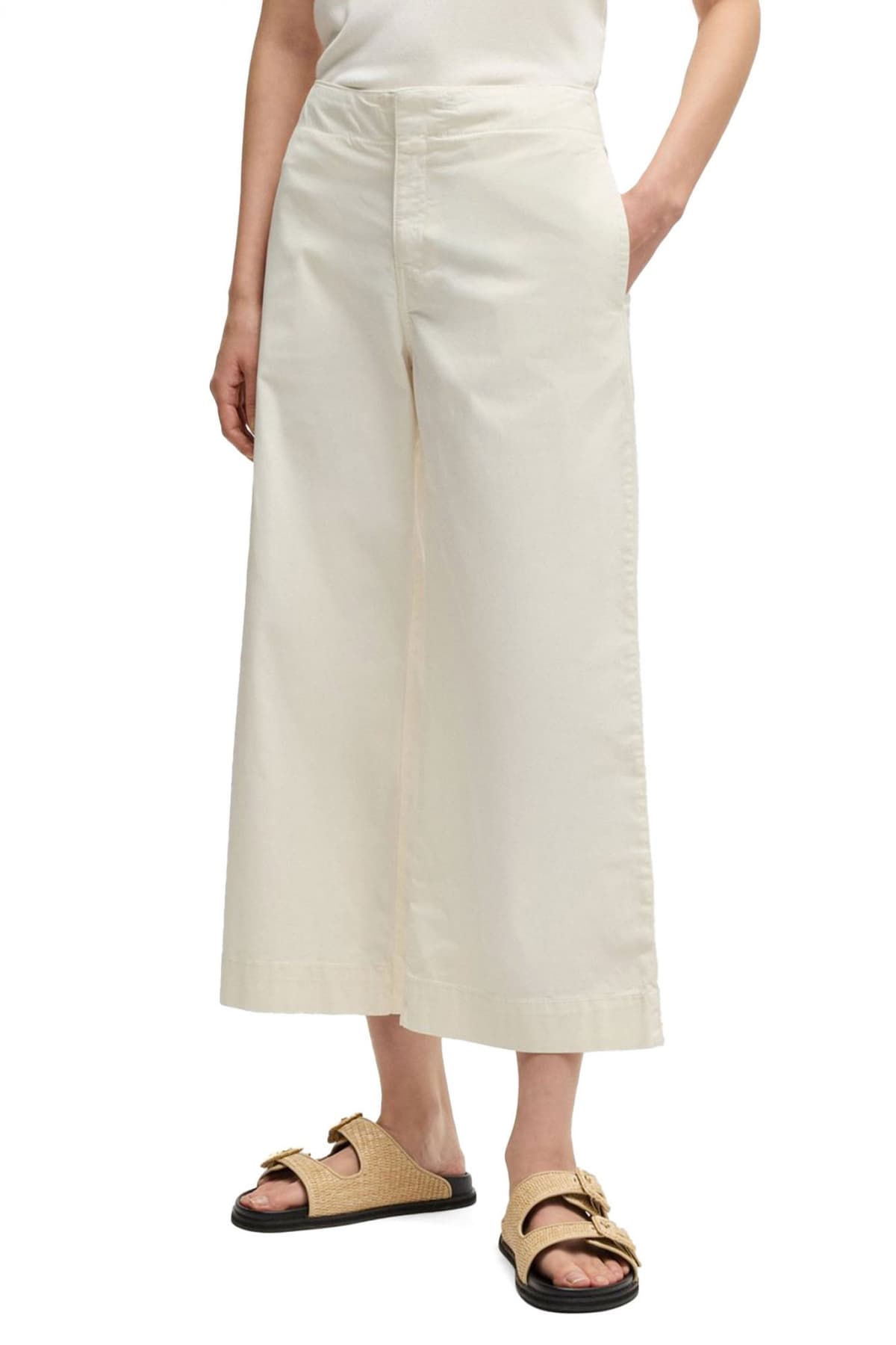 BOSS CASUAL ΠΑΝΤΕΛΟΝΑ CROP C_TAHIANA-D ΕΚΡΟΥ