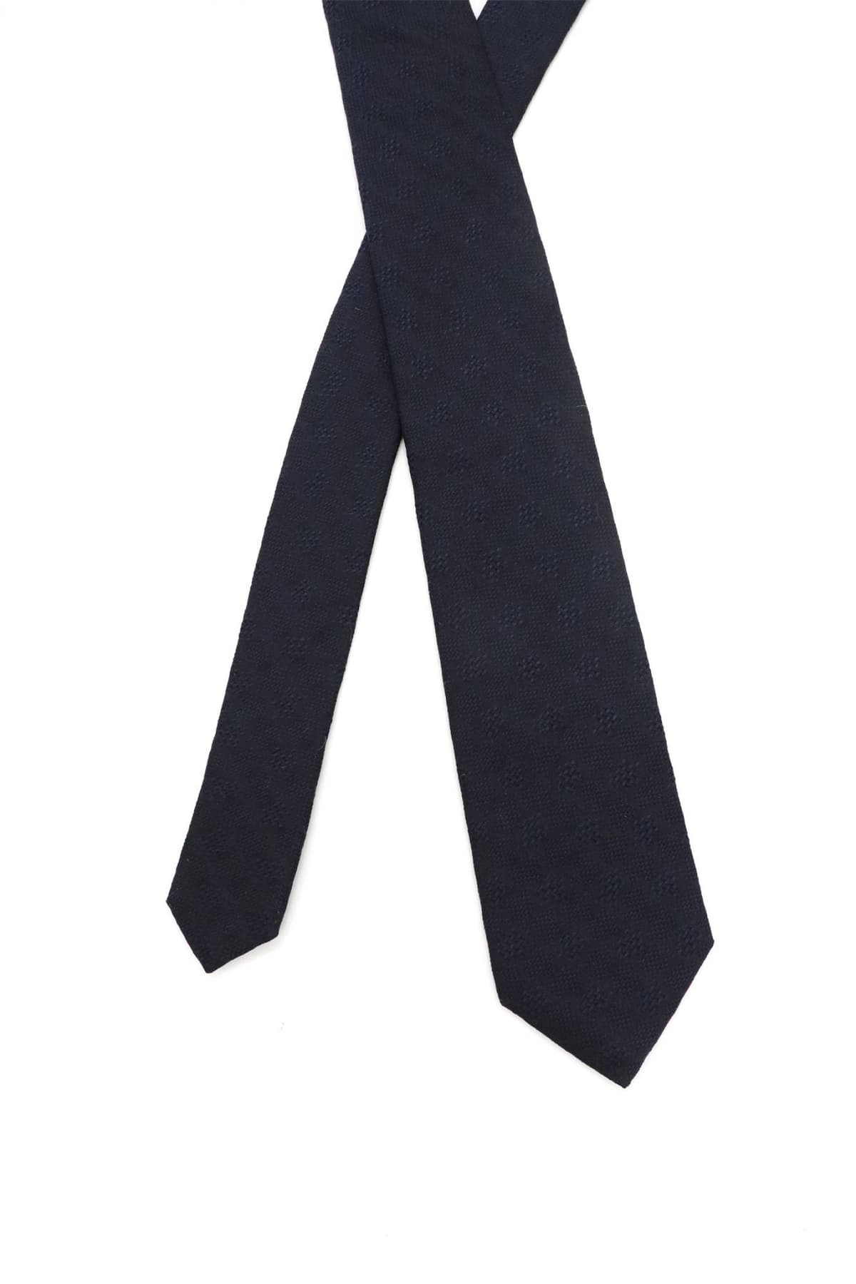 BOSS ΓΡΑΒΑΤΑ C-TIE 7.5 CM-251 ΡΙΓΕ ΣΚΟΥΡΟ ΜΠΛΕ