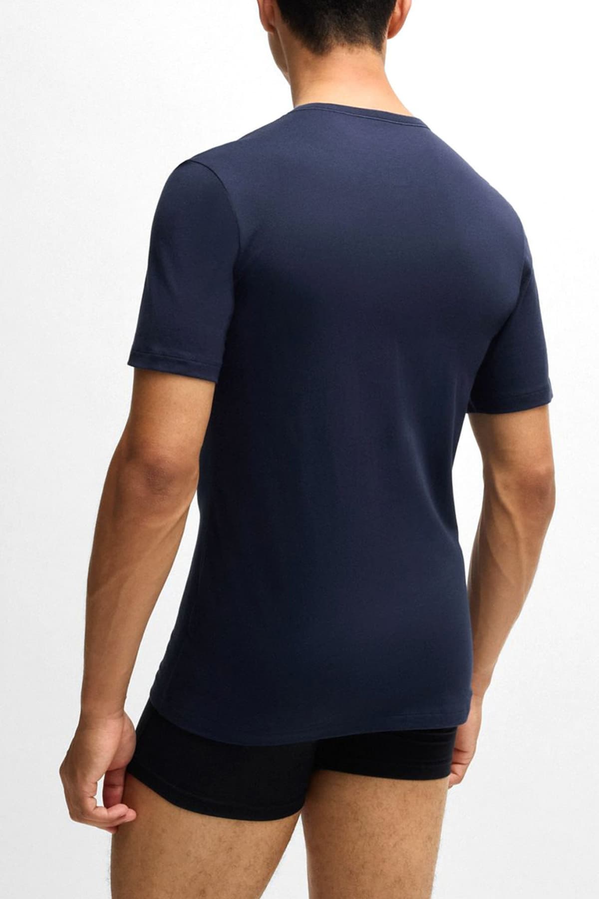 HUGO T-SHIRT ΕΣΩΡΟΥΧΑ RN TRIPLET P ΛΕΥΚΟ-ΓΚΡΙ-ΜΑΥΡΟ