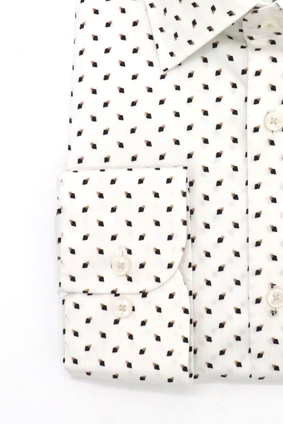 BOSS ΠΟΥΚΑΜΙΣΟ ΜΙΚΡΟΣΧΕΔΙΟ SLIM FIT H-HANK-KENT-C1-214 ΑΝΟΙΧΤΟ ΜΠΕΖ