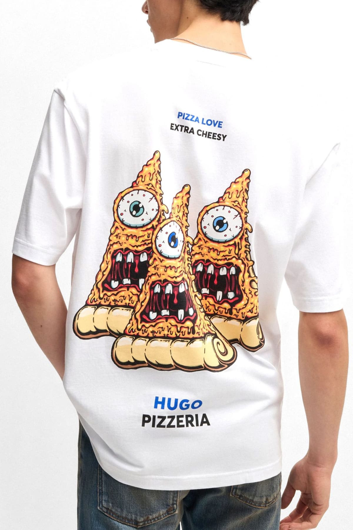HUGO BLUE T-SHIRT NIZZERIO ΛΕΥΚΟ